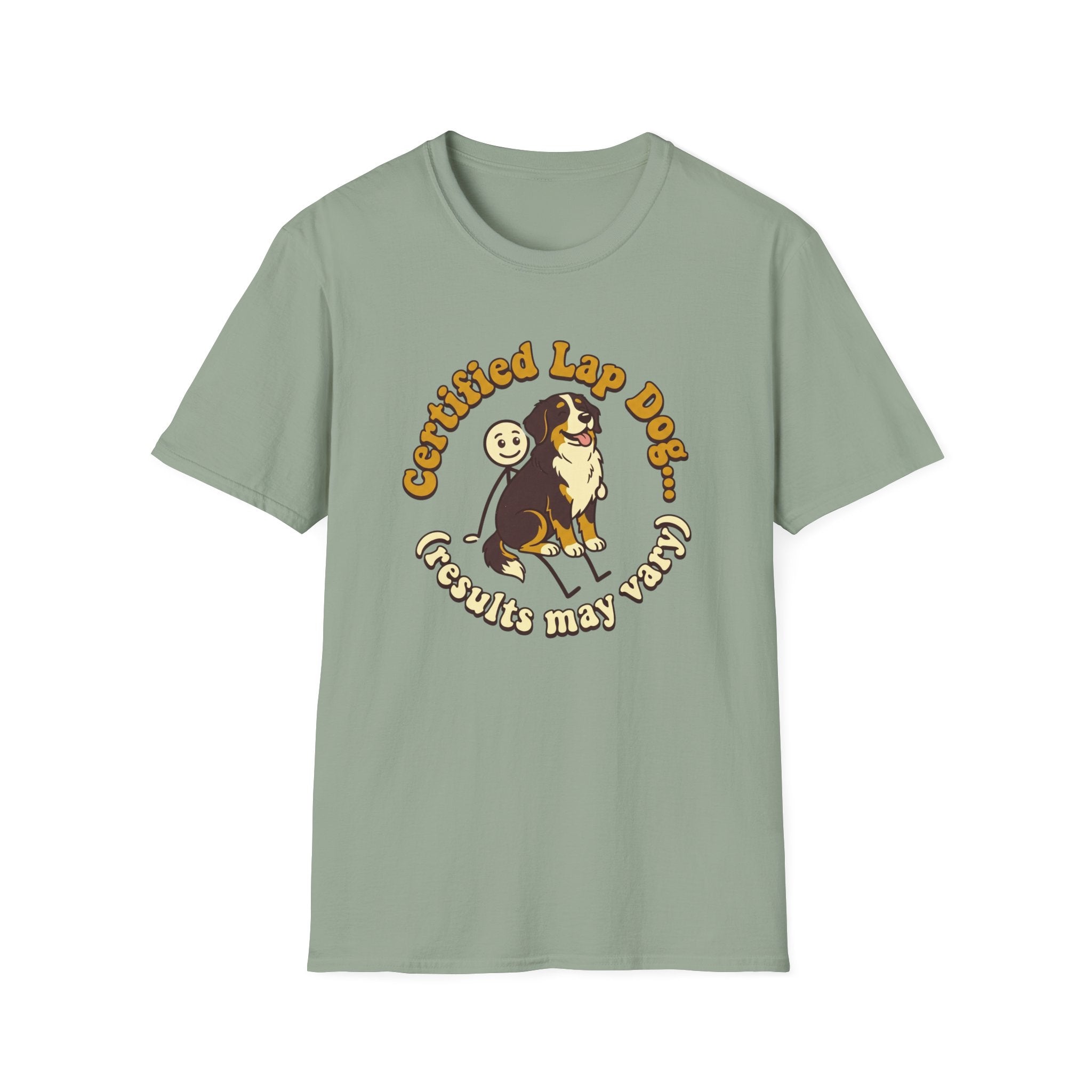 Bernese Mtn Dog on a Stick Man T-Shirt