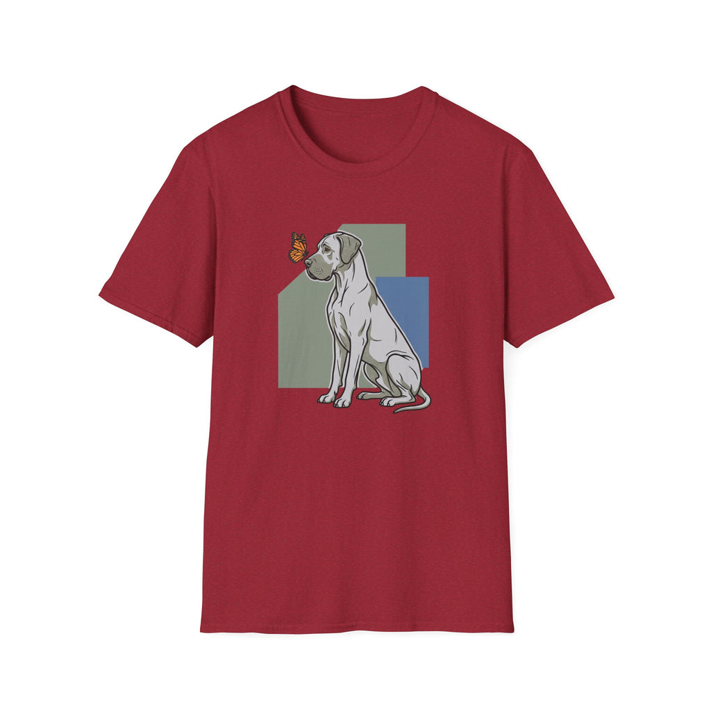Butterfly on Great Dane Nose T-Shirt