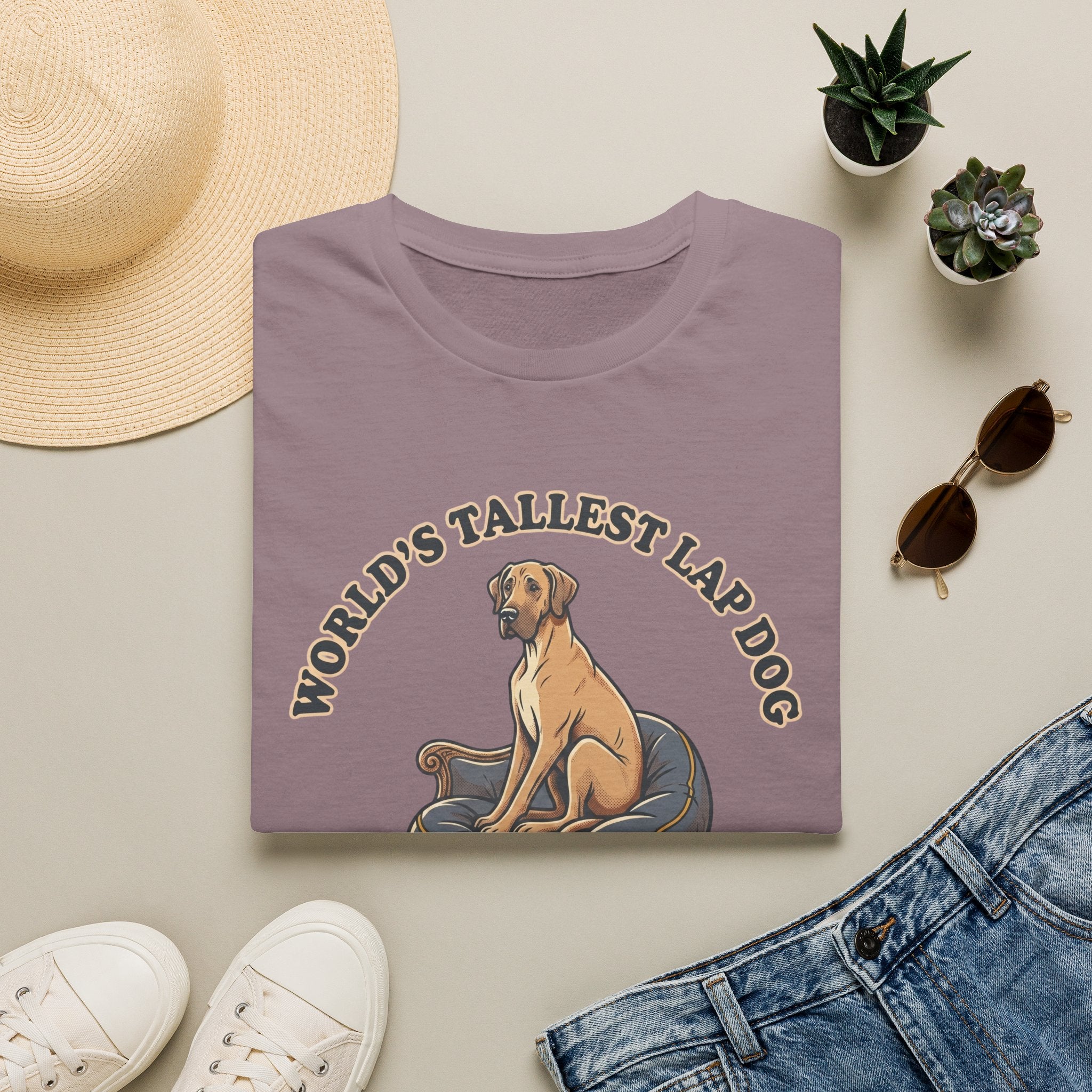 Old Timey Lap Dog Great Dane T-Shirt