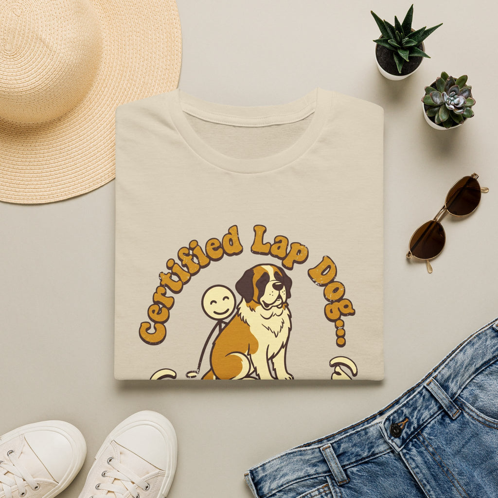 St. Bernard on a Stick Man T-Shirt