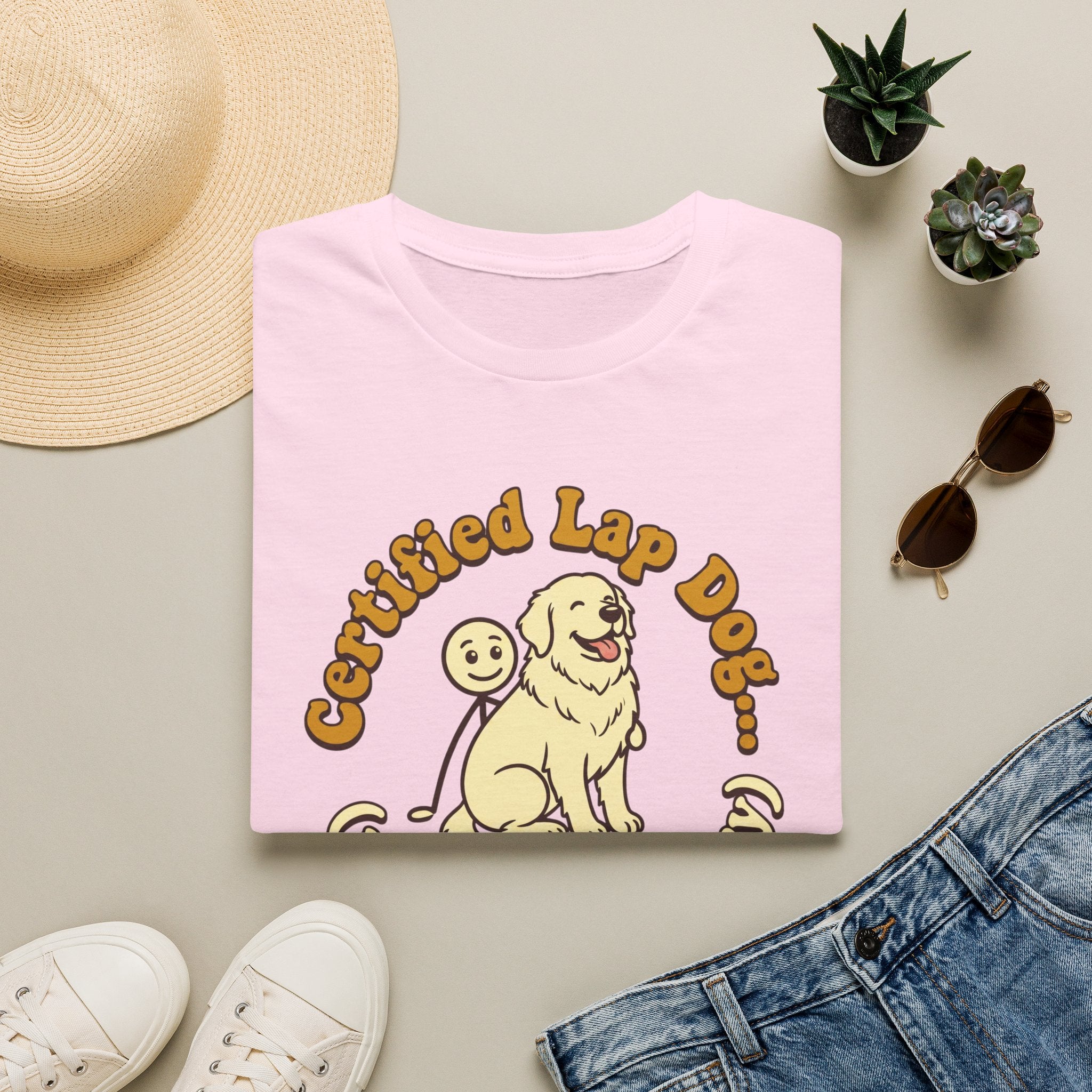 Great Pyrenees on a Stick Man T-Shirt