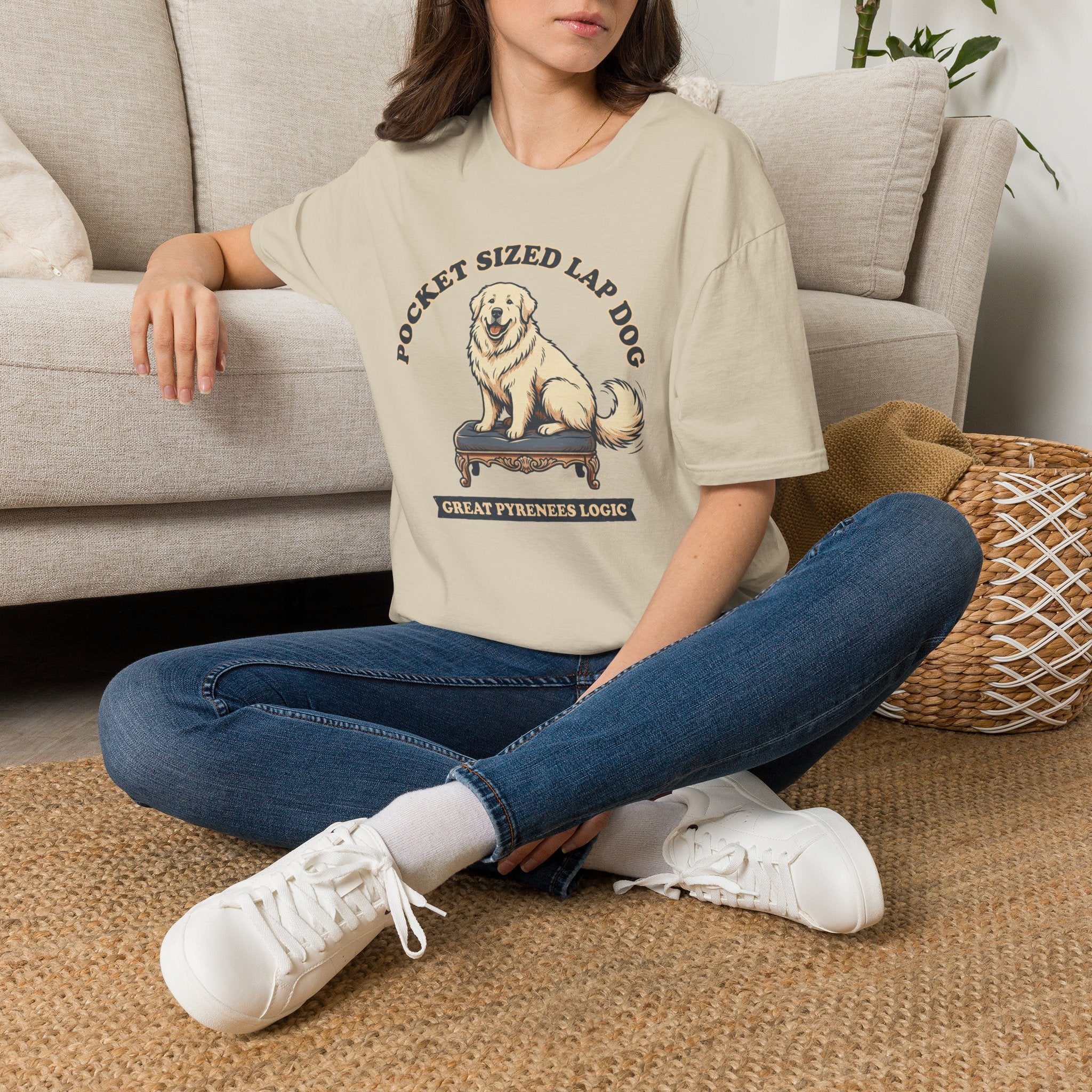 Old Timey Lap Dog Great Pyrenees T-Shirt
