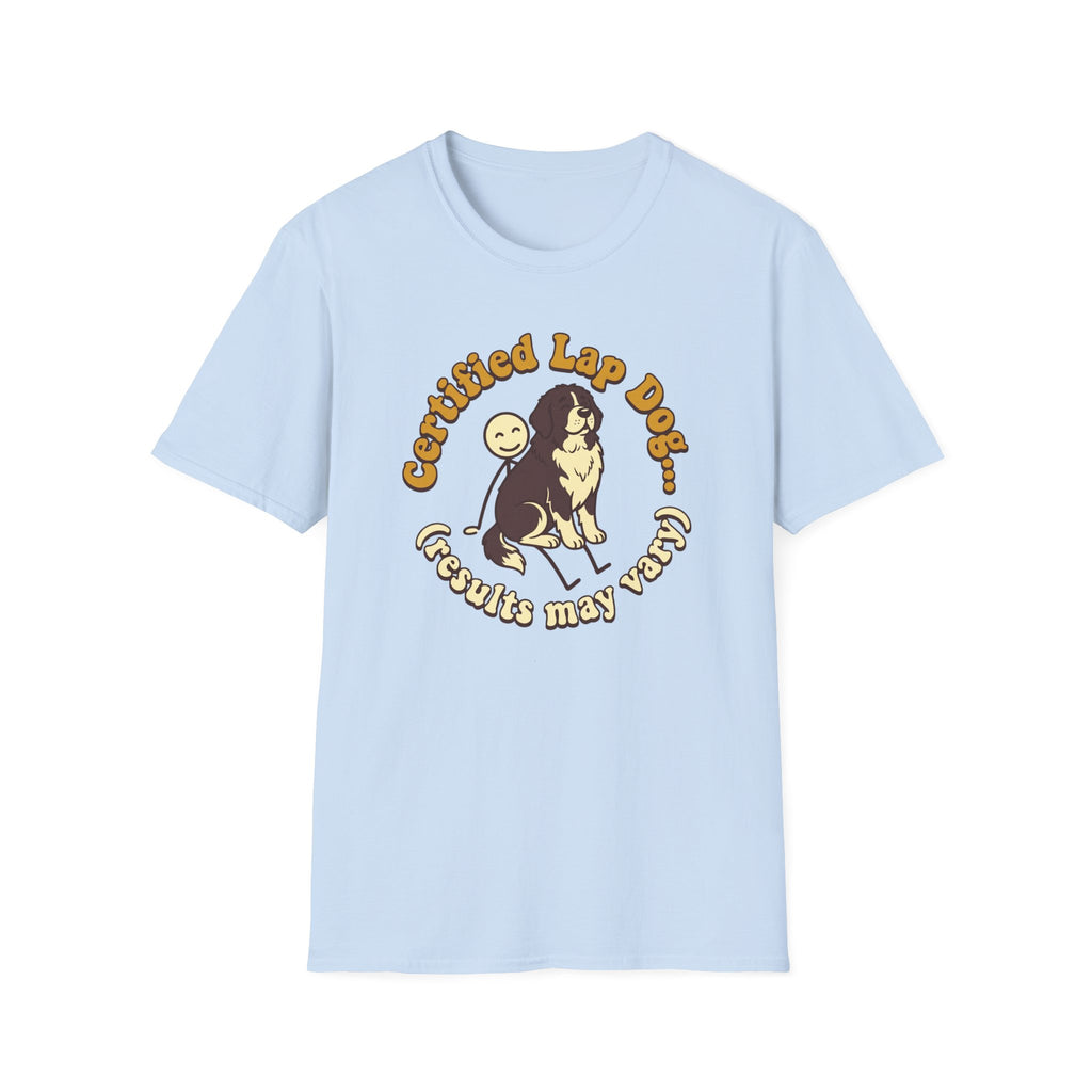 Newfie on a Stick Man T-Shirt