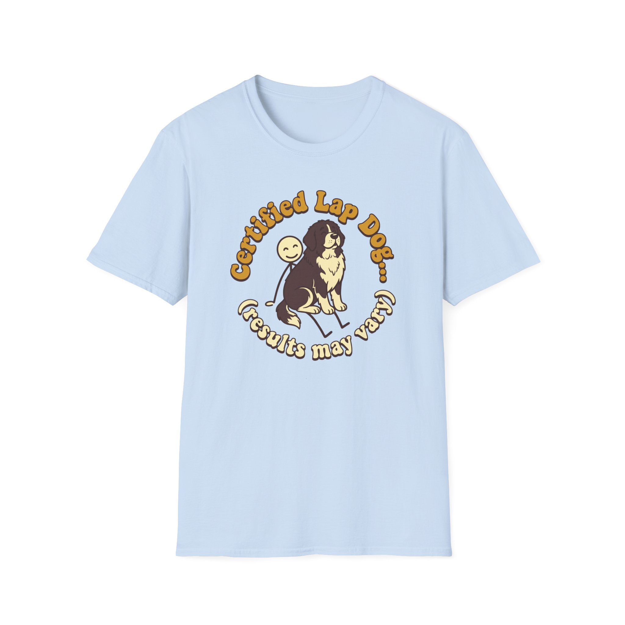 Newfie on a Stick Man T-Shirt