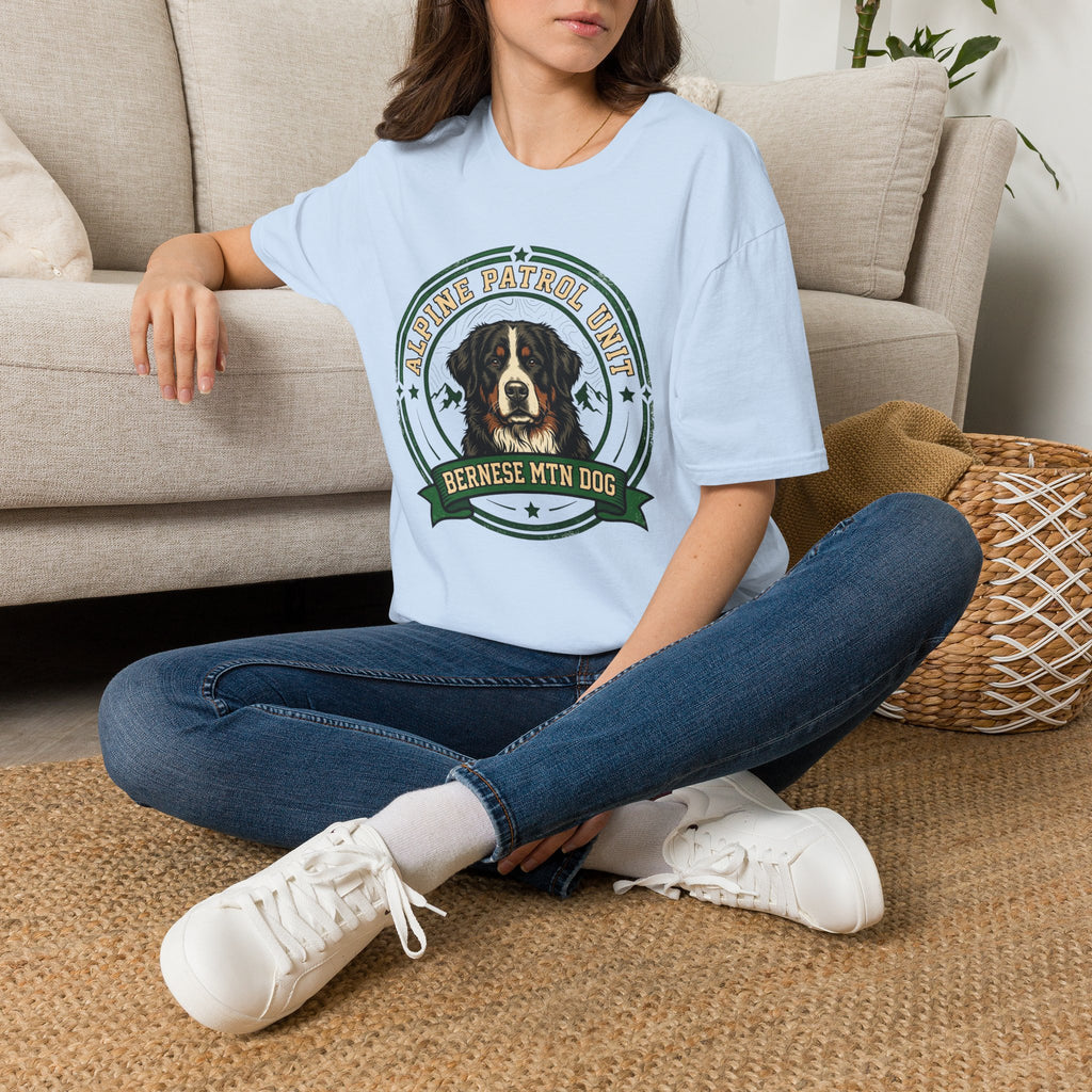 Bernese Mtn Dog Working Badge T-Shirt