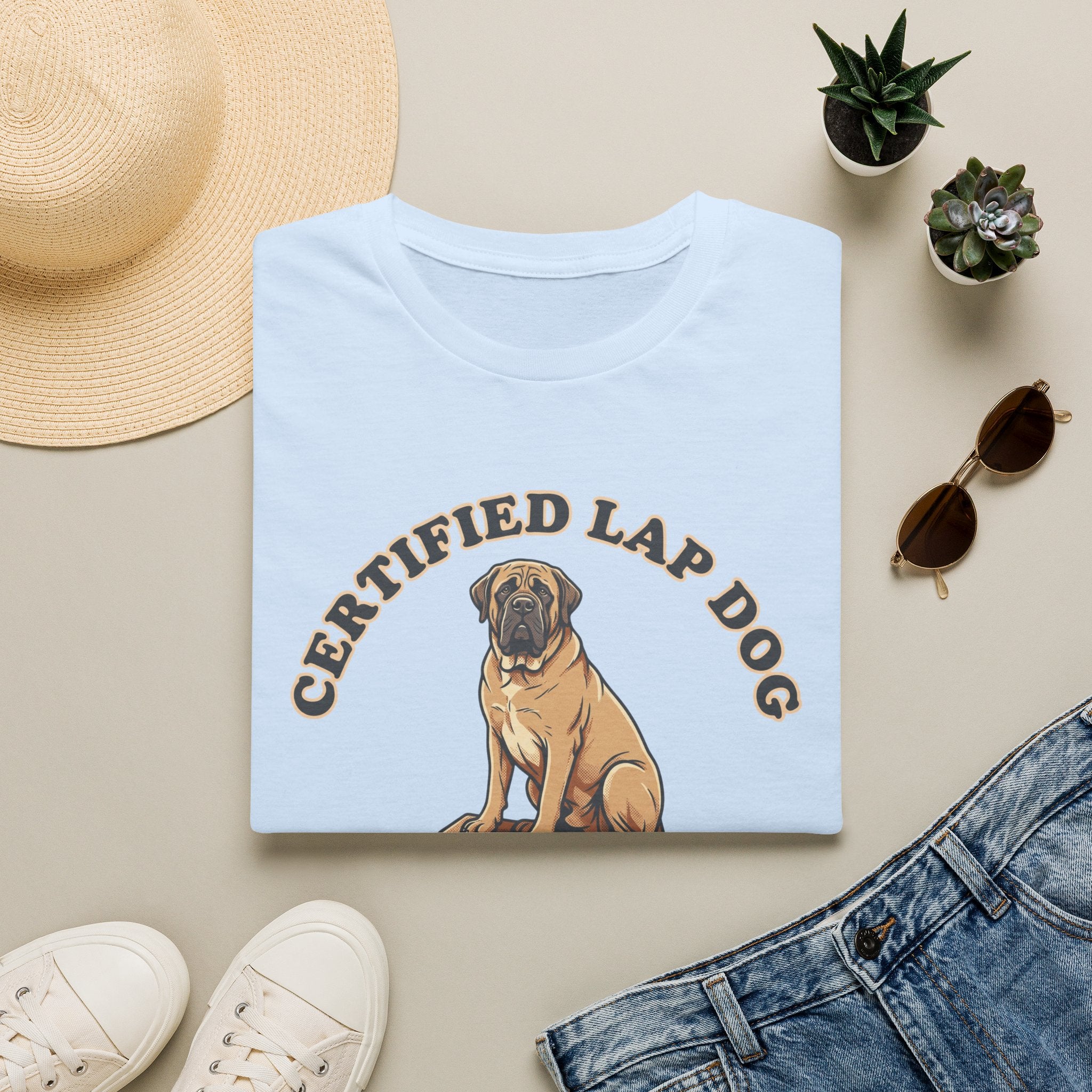 Old Timey Lap Dog Mastiff T-Shirt