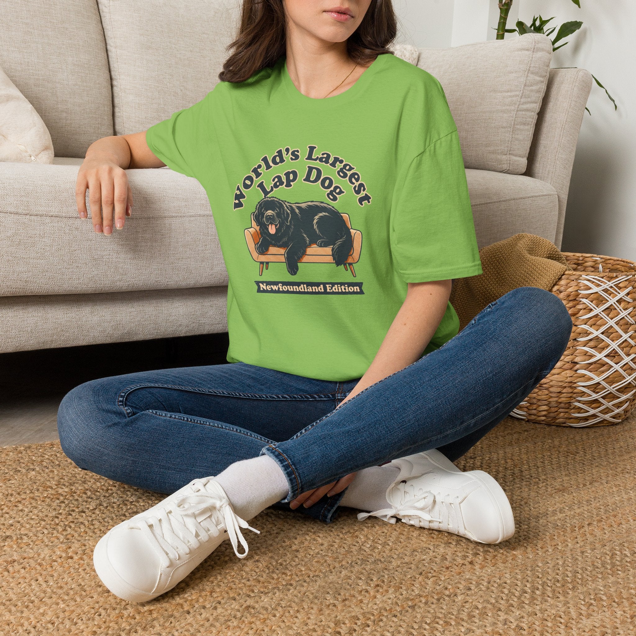 Old Timey Lap Dog Newfoundland T-Shirt