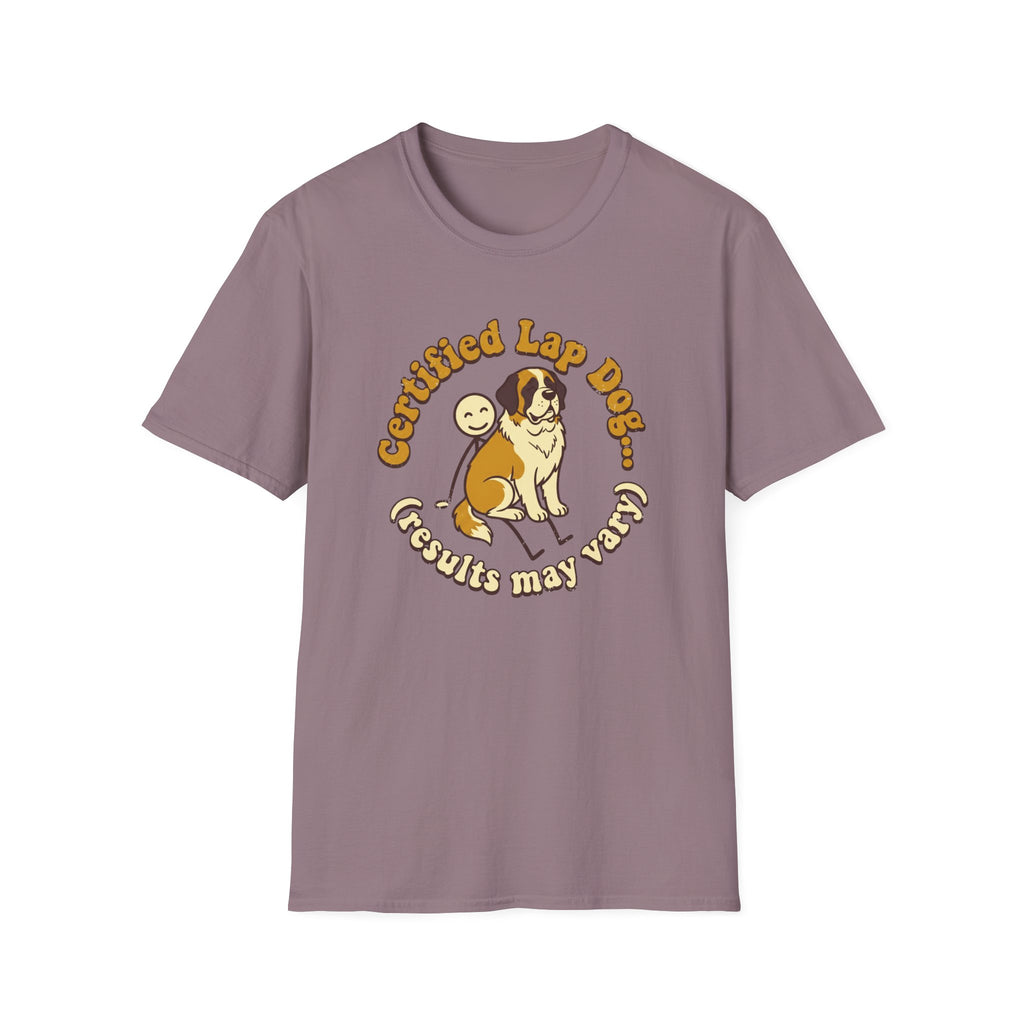 St. Bernard on a Stick Man T-Shirt