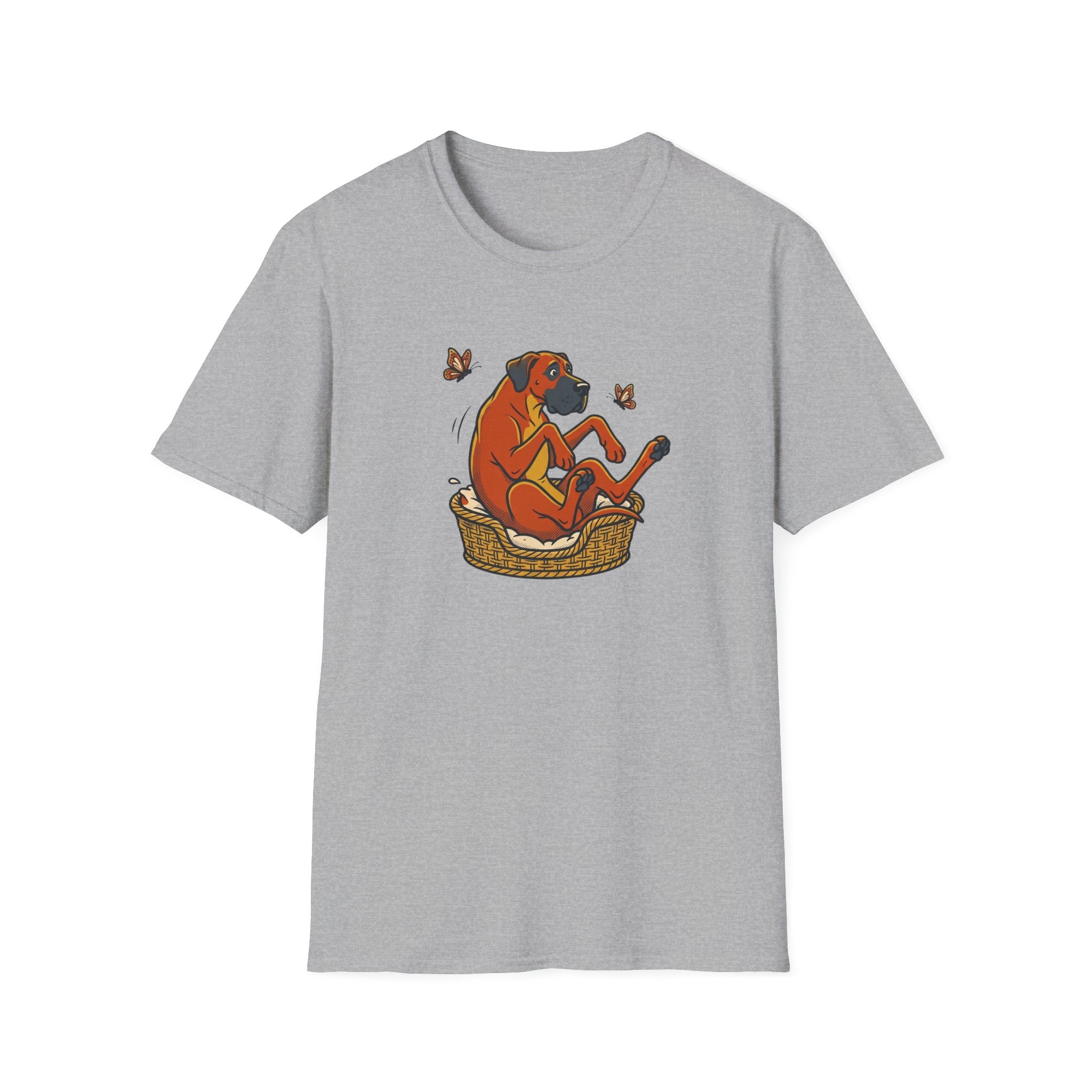 Great Dane in a Basket T-Shirt