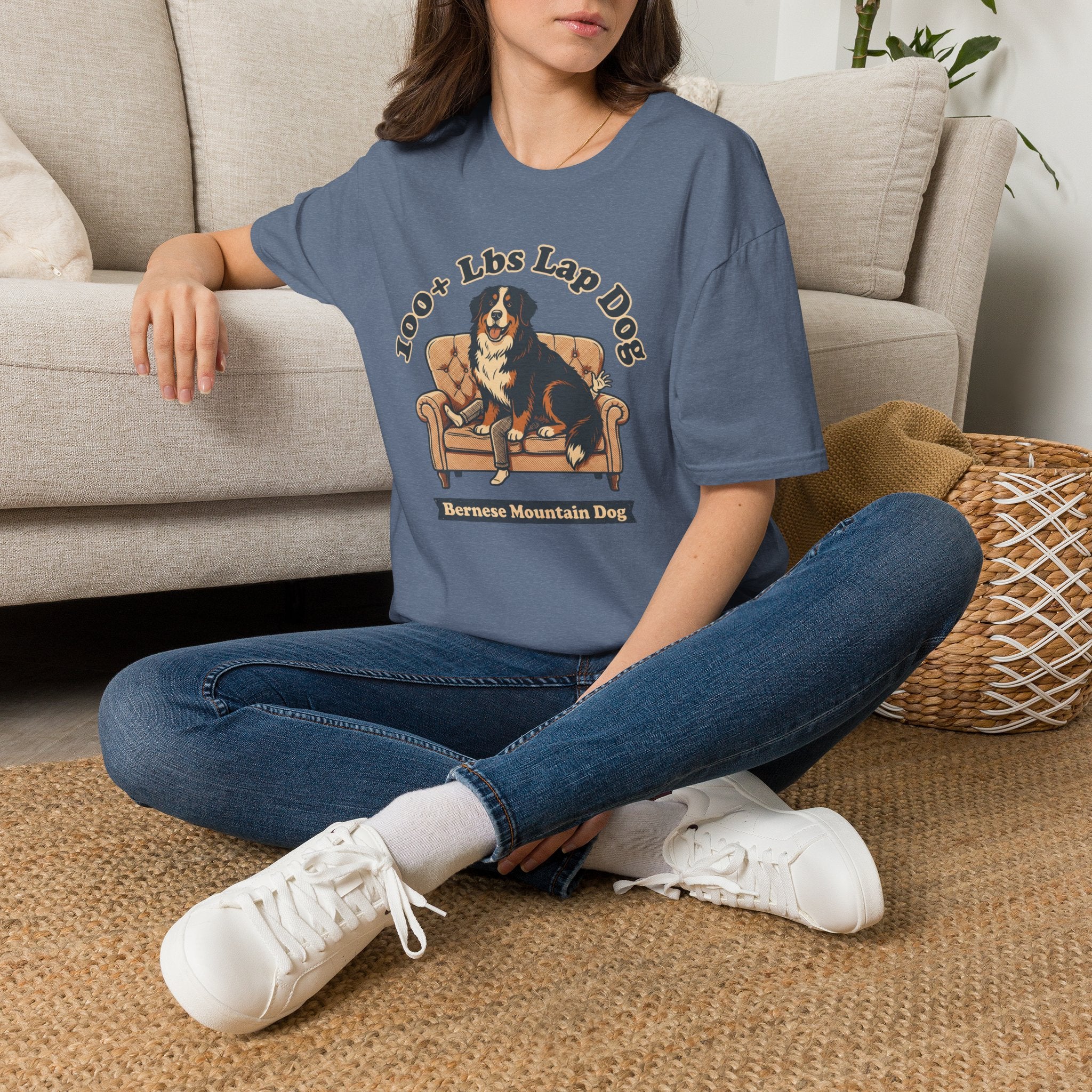 Old Timey Lap Dog Bernese Mtn Dog T-Shirt