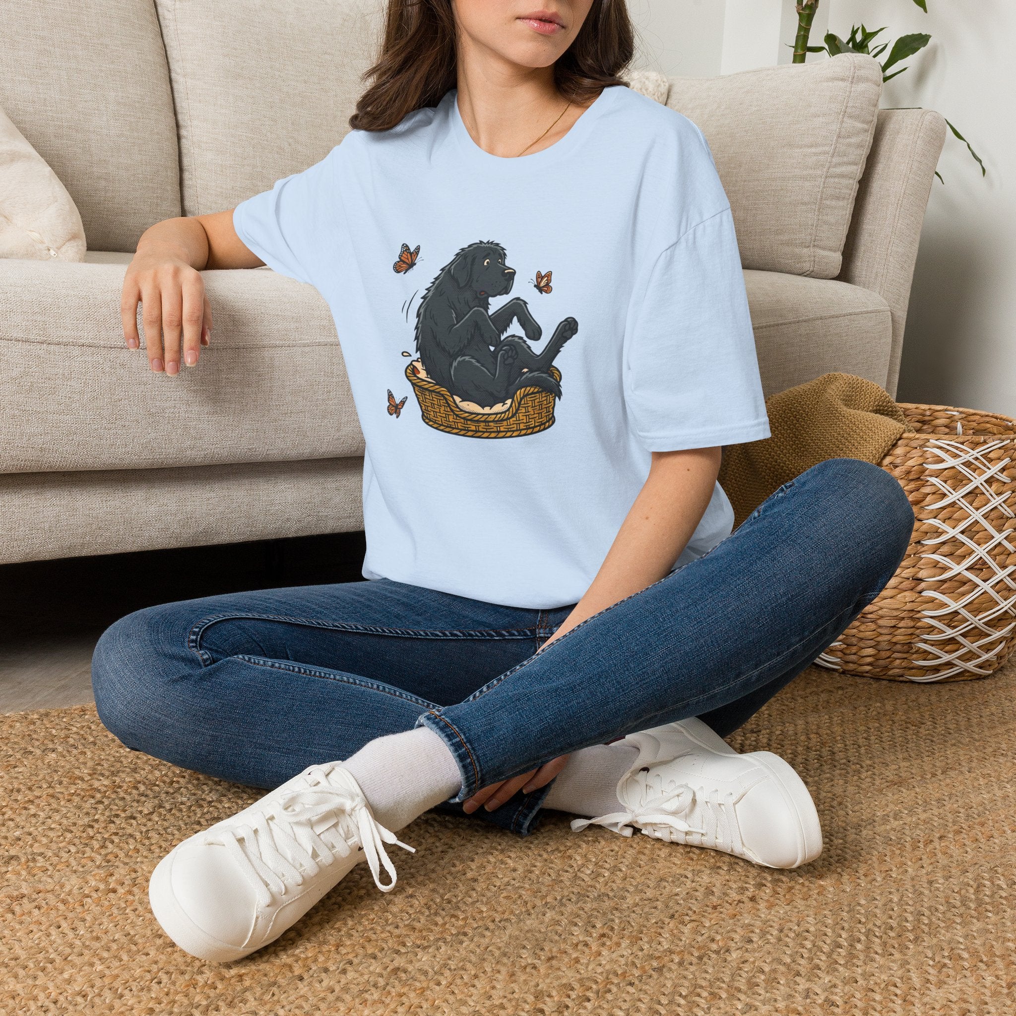 Newfoundland in a Basket T-Shirt