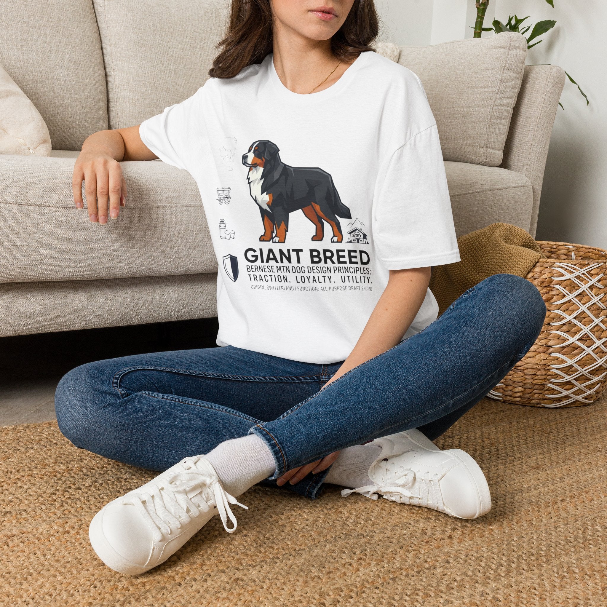 Bernese Mtn Dog Icons T-Shirt