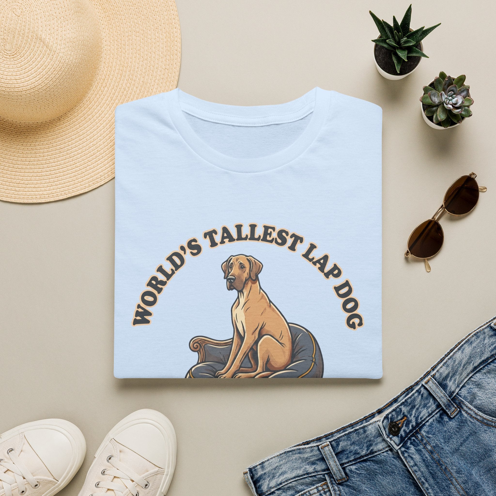 Old Timey Lap Dog Great Dane T-Shirt