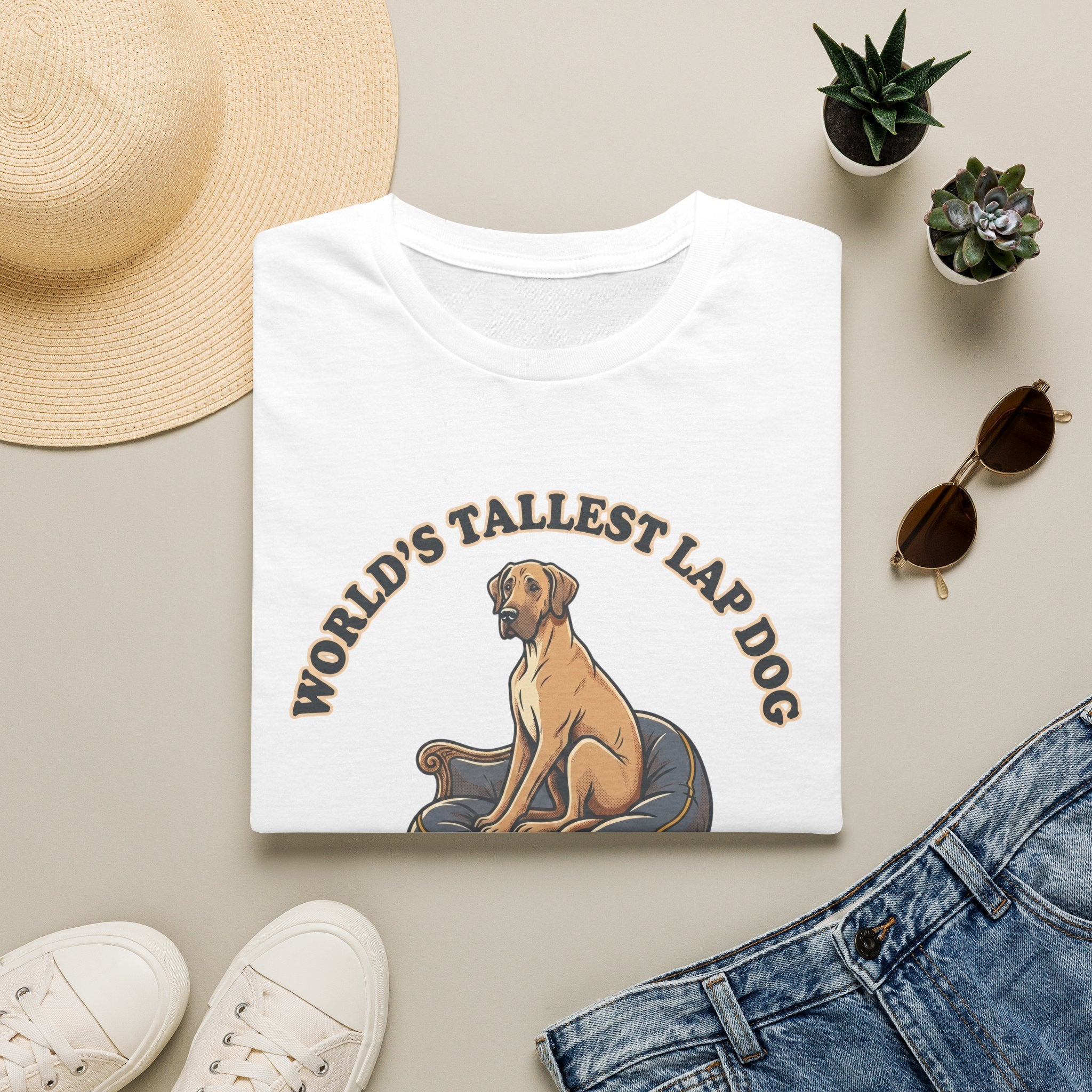 Old Timey Lap Dog Great Dane T-Shirt