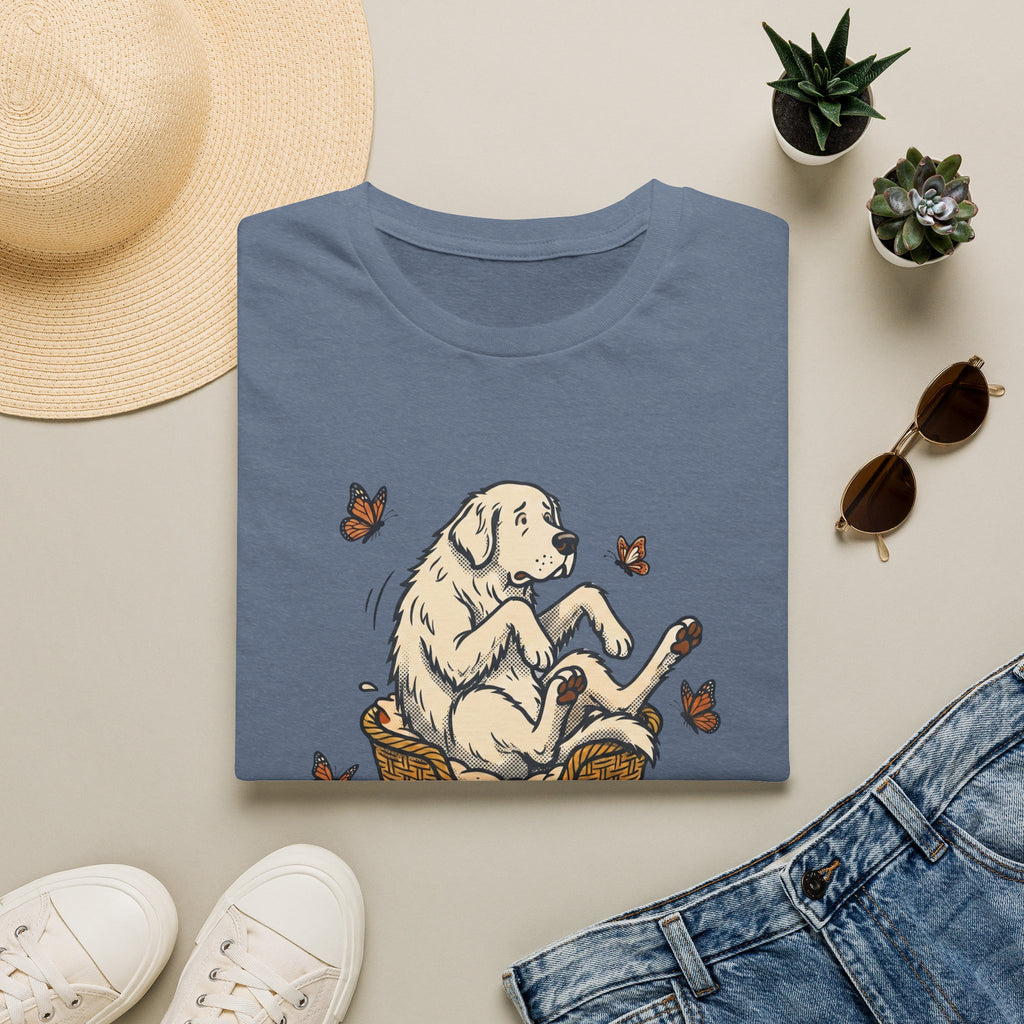 Great Pyrenees in a Basket T-Shirt