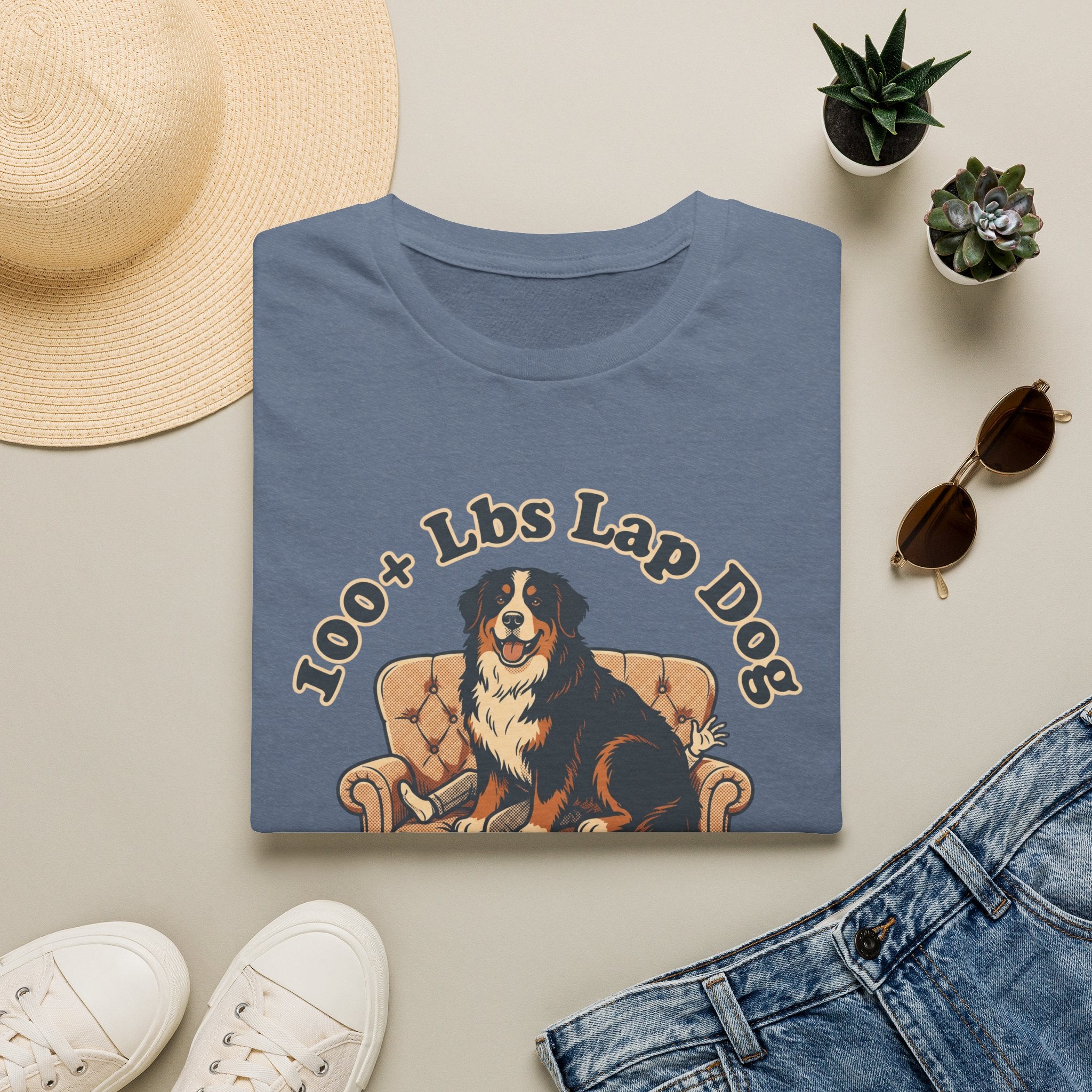 Old Timey Lap Dog Bernese Mtn Dog T-Shirt