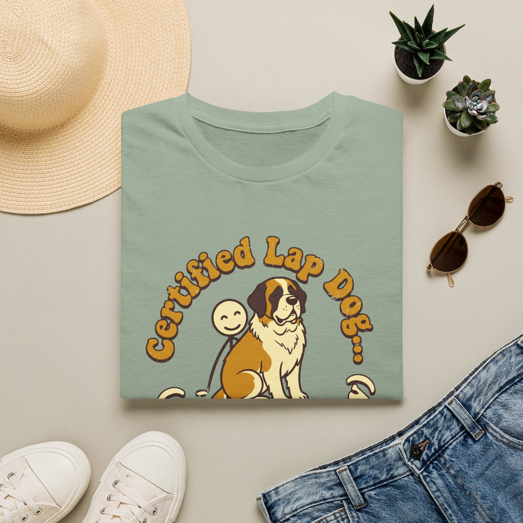 St. Bernard on a Stick Man T-Shirt