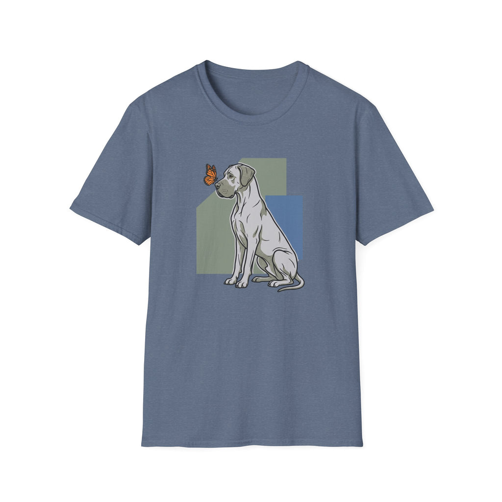 Butterfly on Great Dane Nose T-Shirt