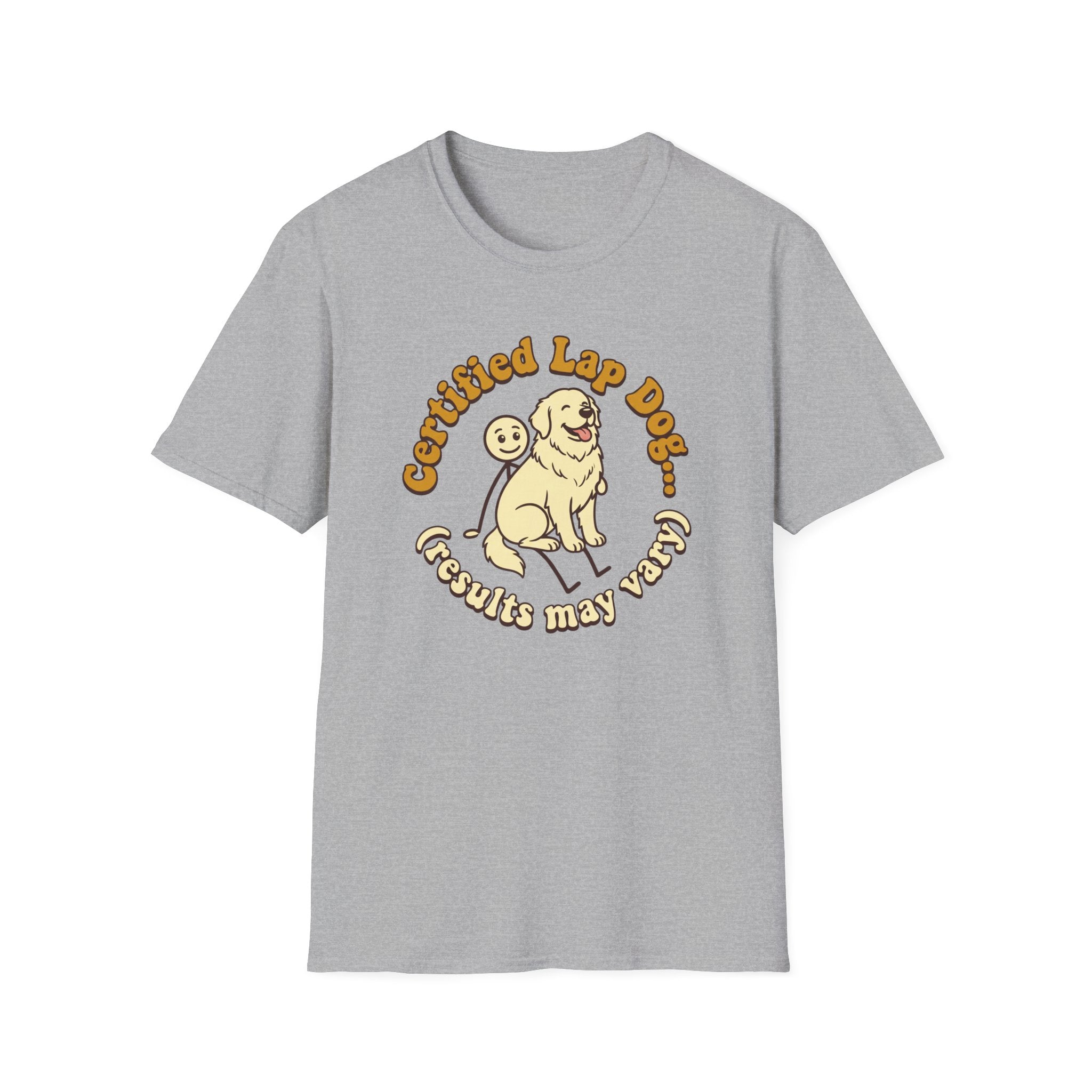 Great Pyrenees on a Stick Man T-Shirt