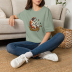 St. Bernard in a Basket T-Shirt
