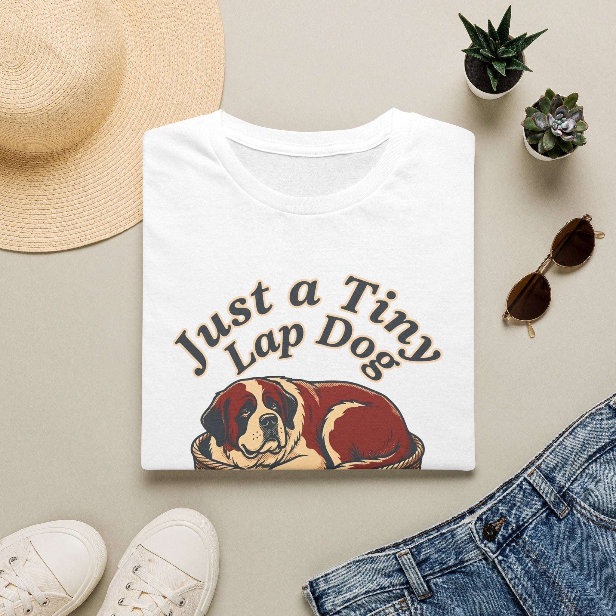 Old Timey Lap Dog St. Bernard T-Shirt