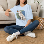 Butterfly on Great Pyrenees Nose T-Shirt