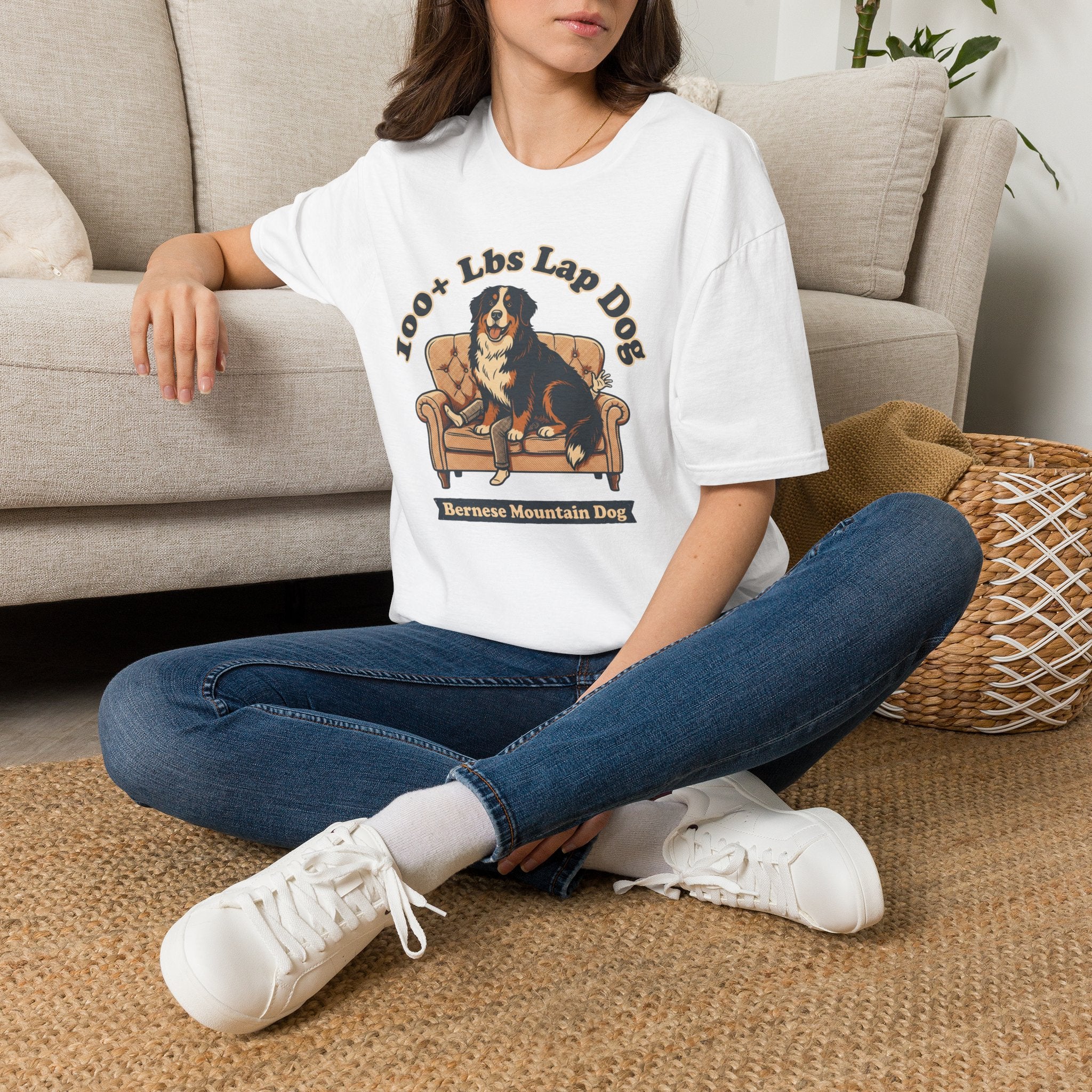 Old Timey Lap Dog Bernese Mtn Dog T-Shirt