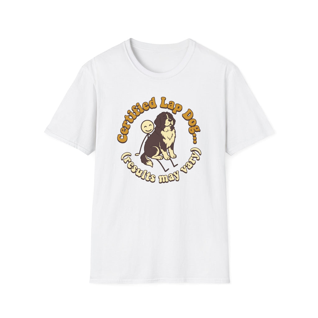 Newfie on a Stick Man T-Shirt
