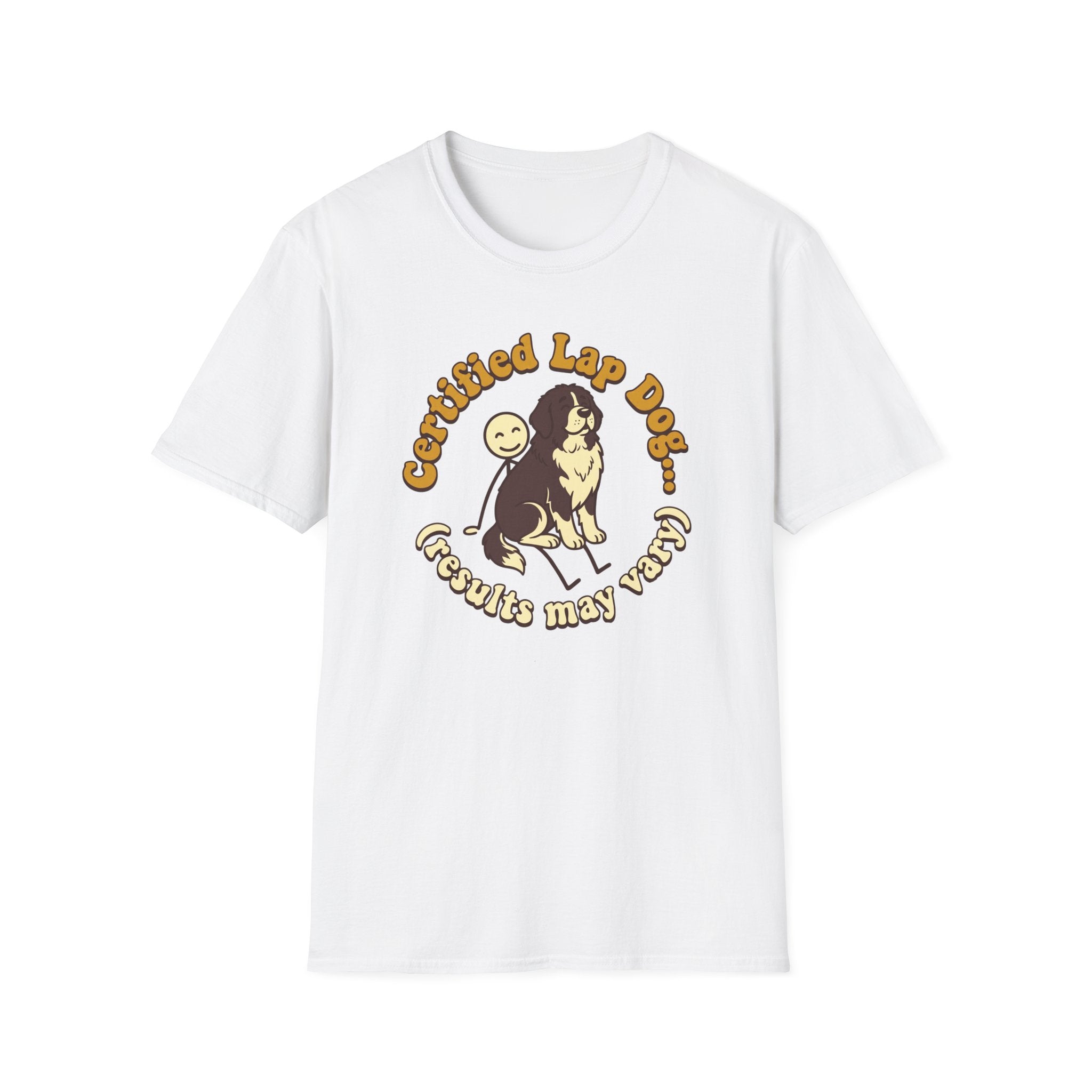 Newfie on a Stick Man T-Shirt