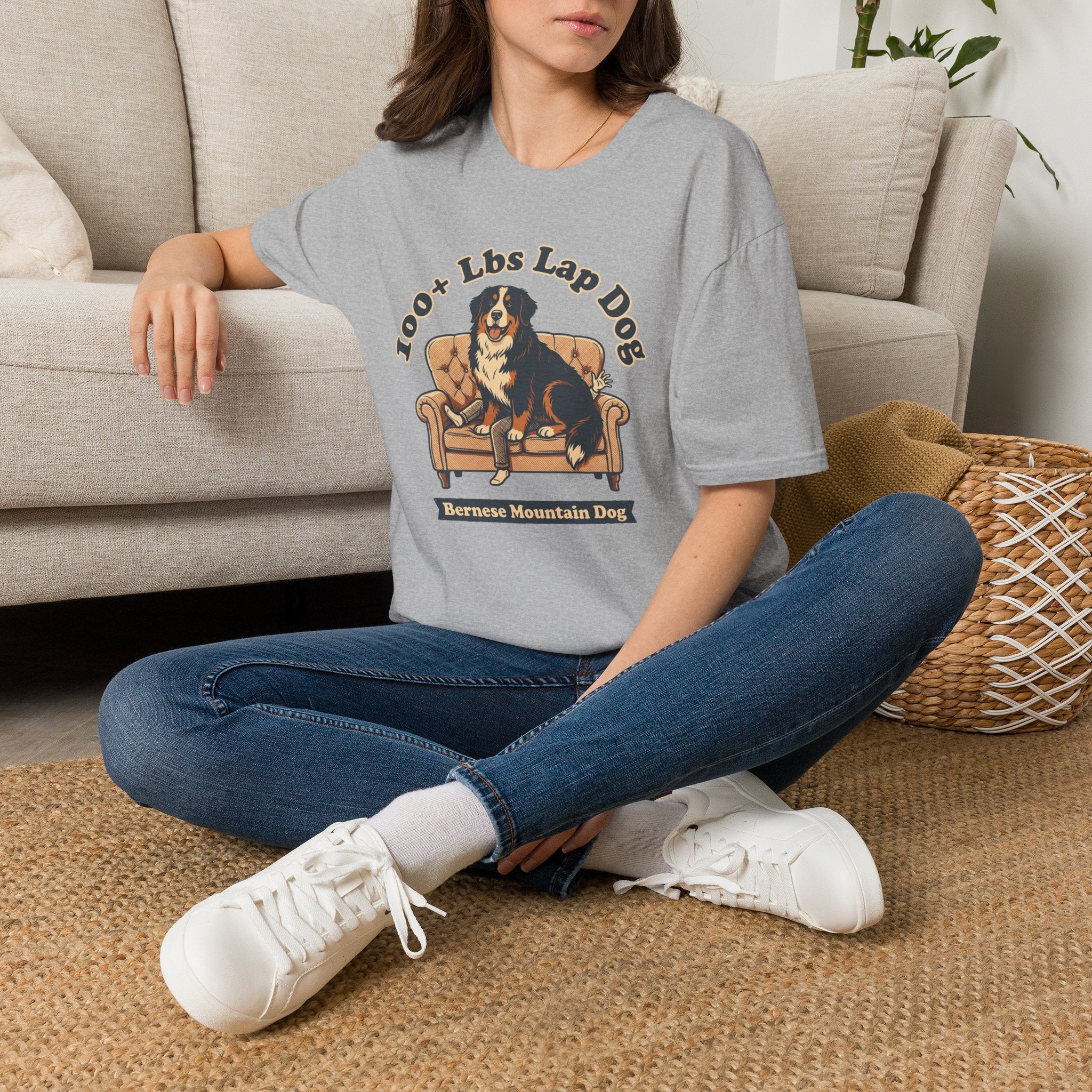 Old Timey Lap Dog Bernese Mtn Dog T-Shirt