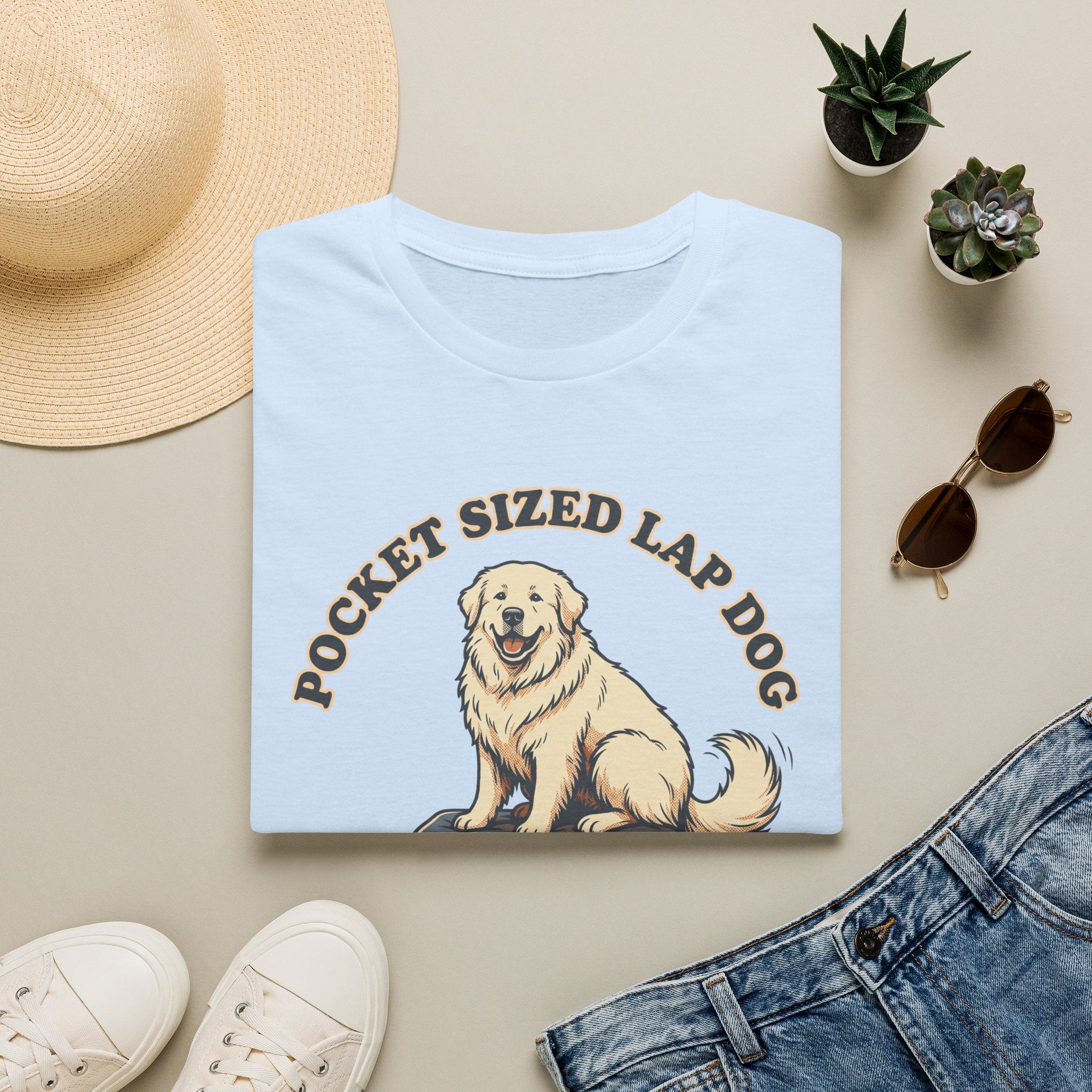 Old Timey Lap Dog Great Pyrenees T-Shirt