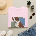 Butterfly on St. Bernard Nose T-Shirt