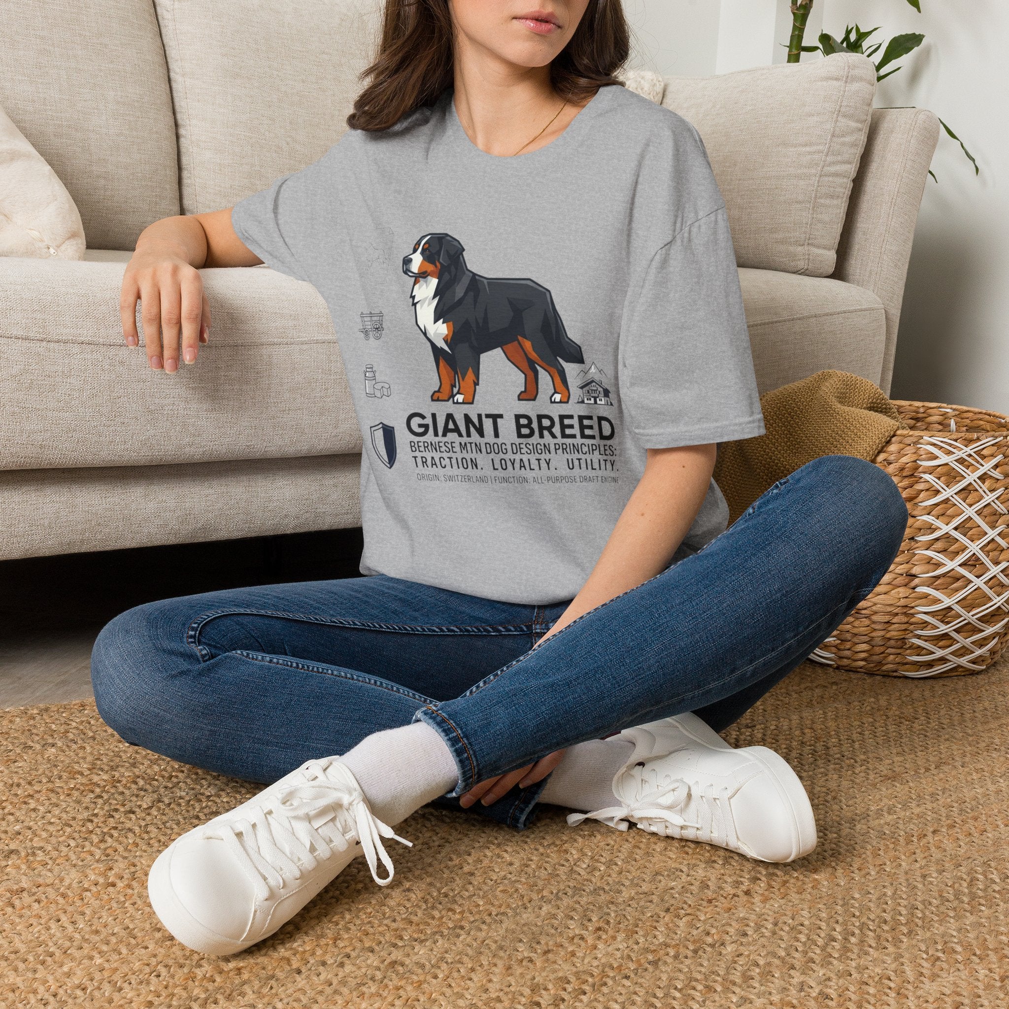 Bernese Mtn Dog Icons T-Shirt