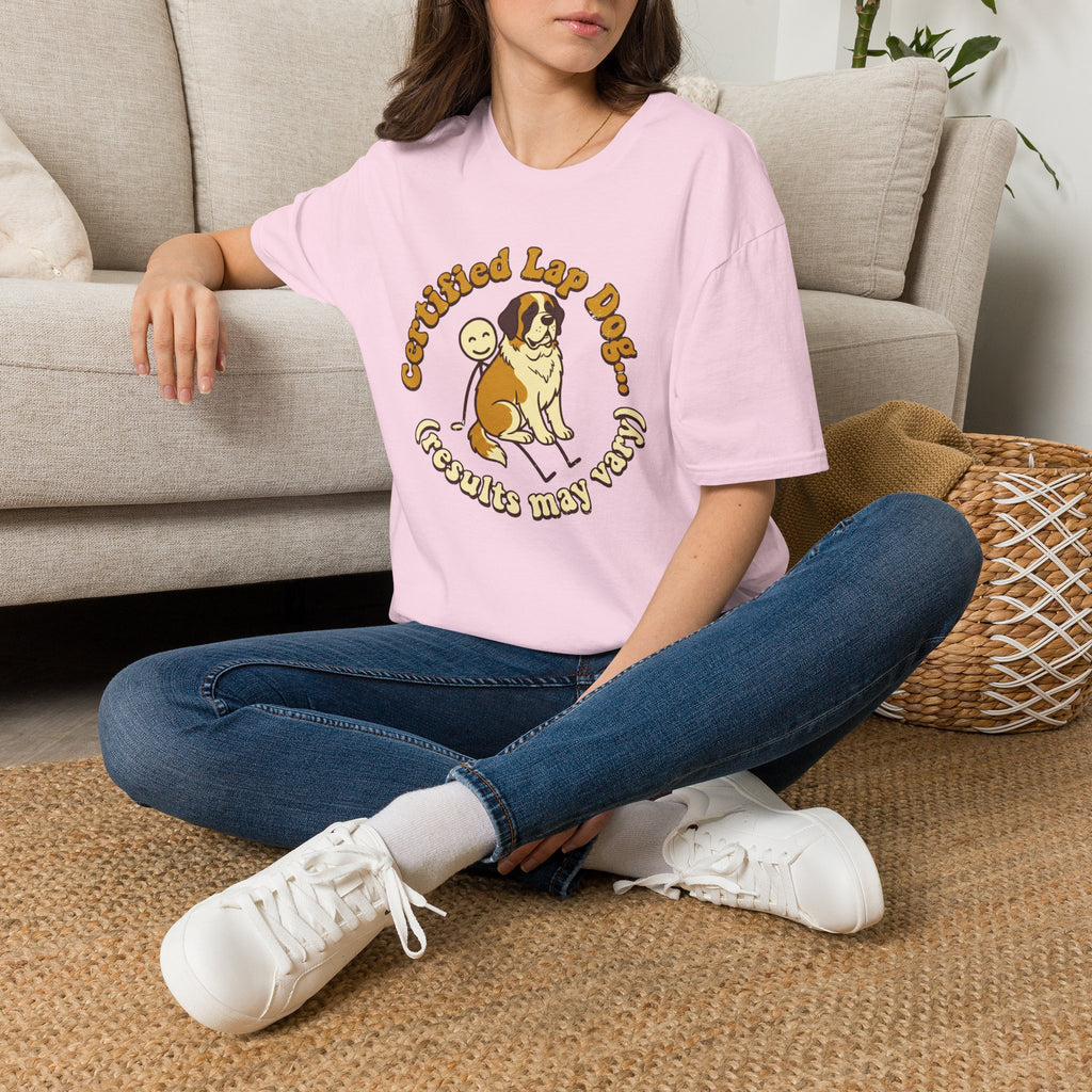 St. Bernard on a Stick Man T-Shirt