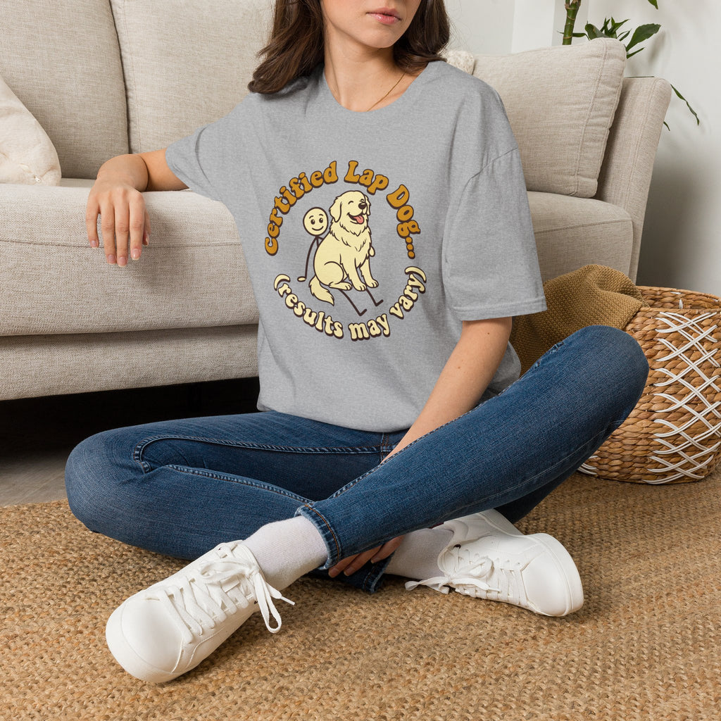 Great Pyrenees on a Stick Man T-Shirt