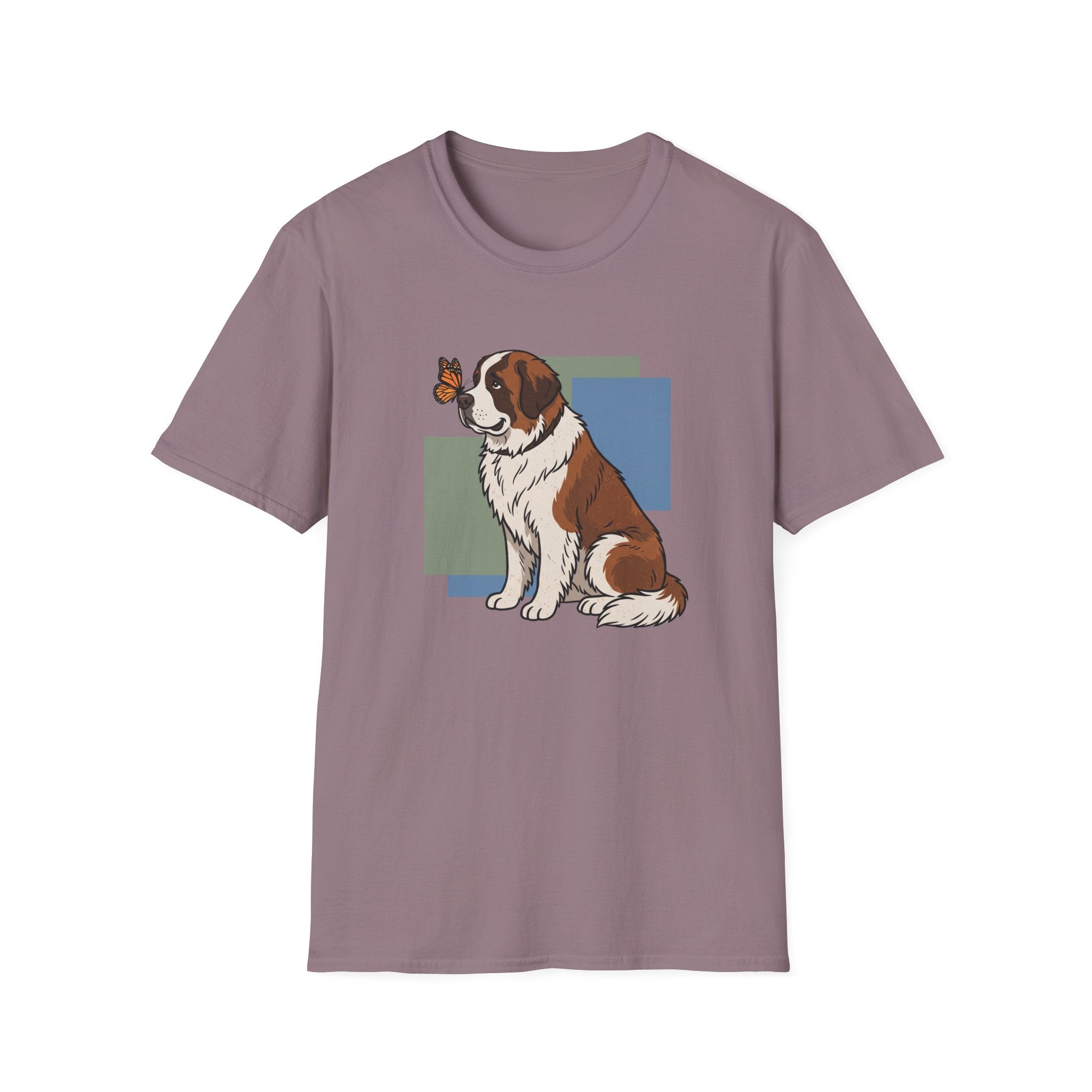 Butterfly on St. Bernard Nose T-Shirt