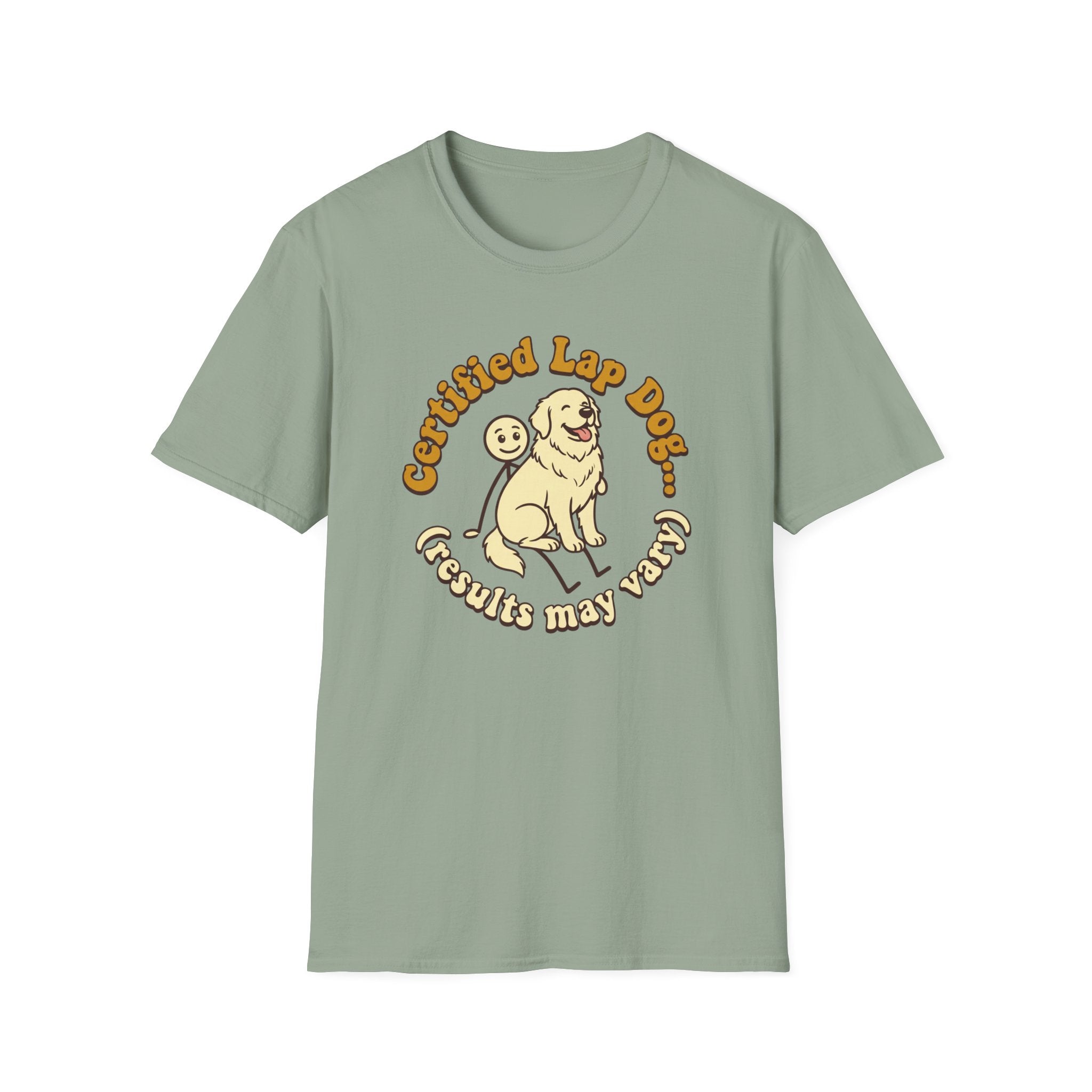 Great Pyrenees on a Stick Man T-Shirt