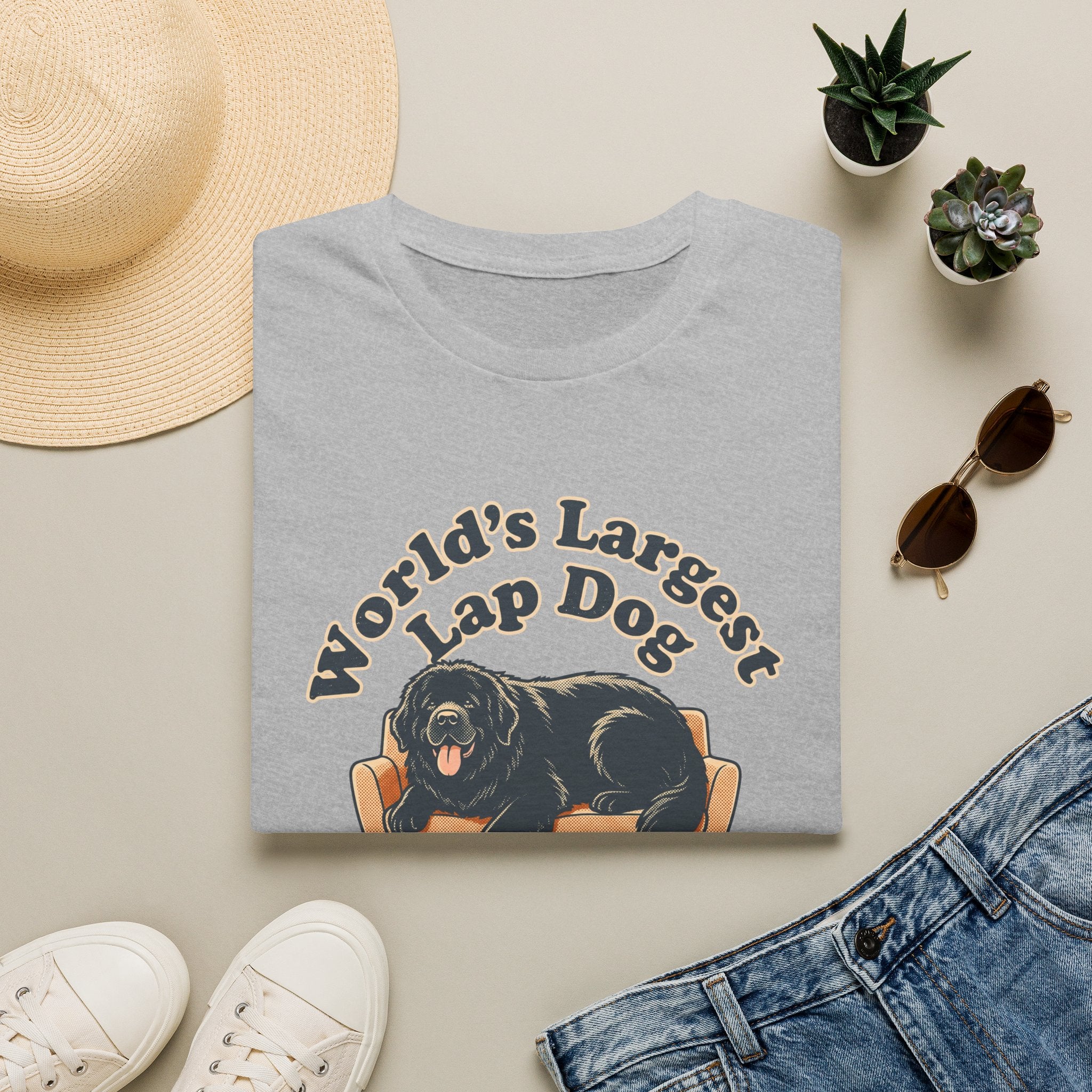 Old Timey Lap Dog Newfoundland T-Shirt
