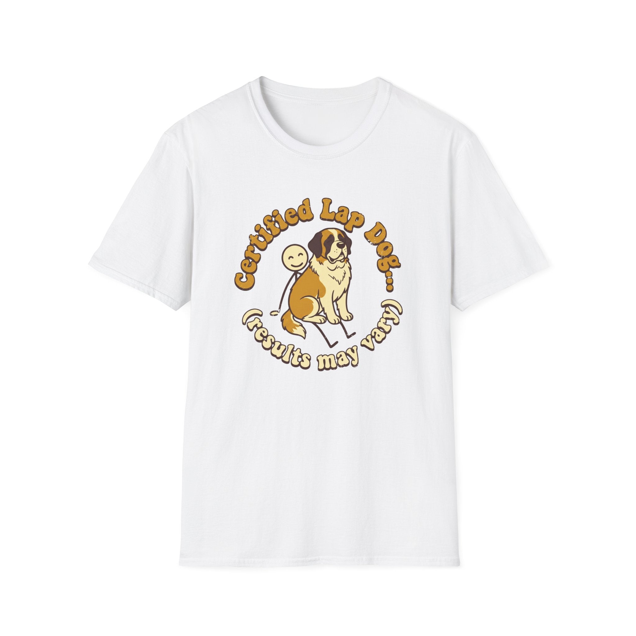 St. Bernard on a Stick Man T-Shirt