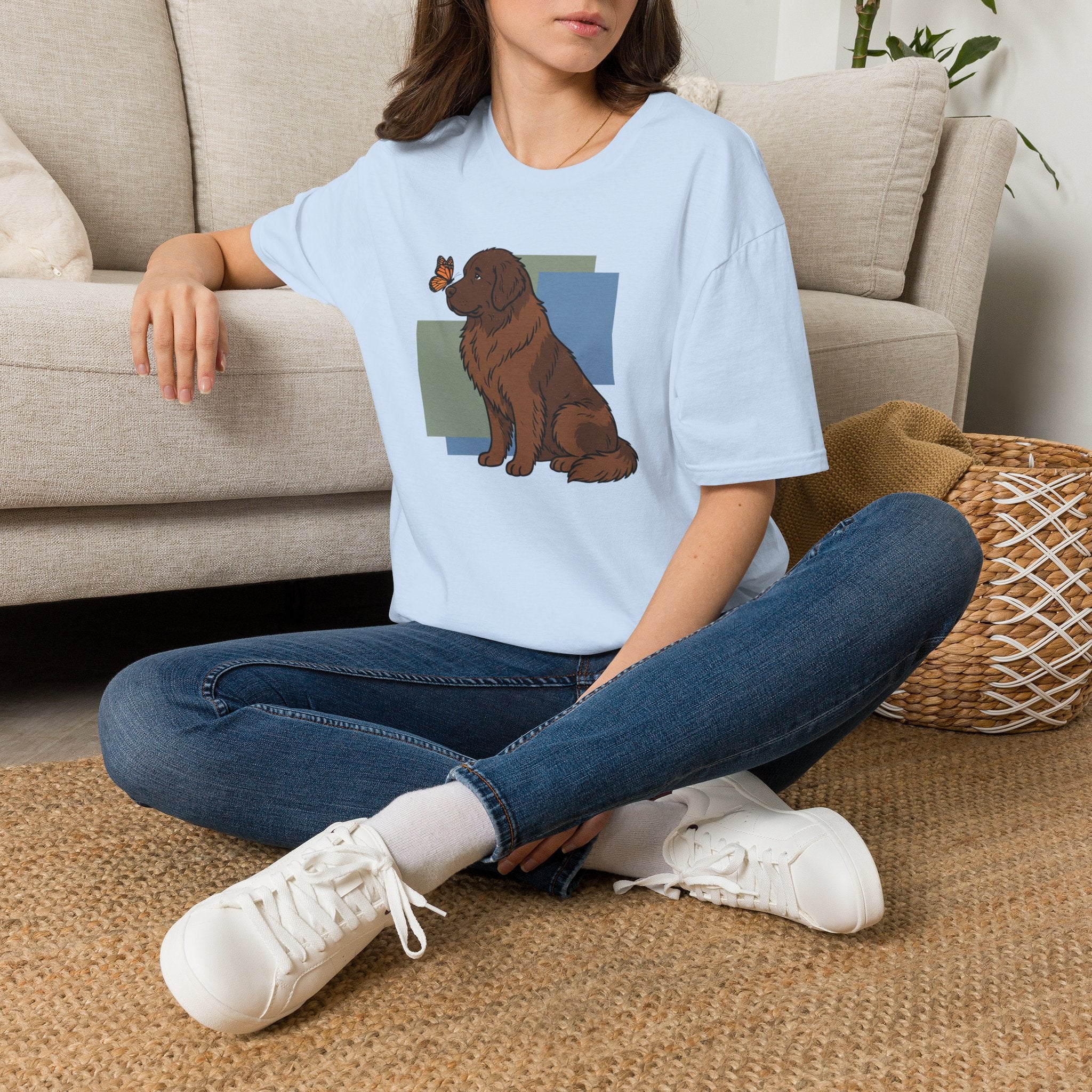 Butterfly on Newfoundland Nose T-Shirt