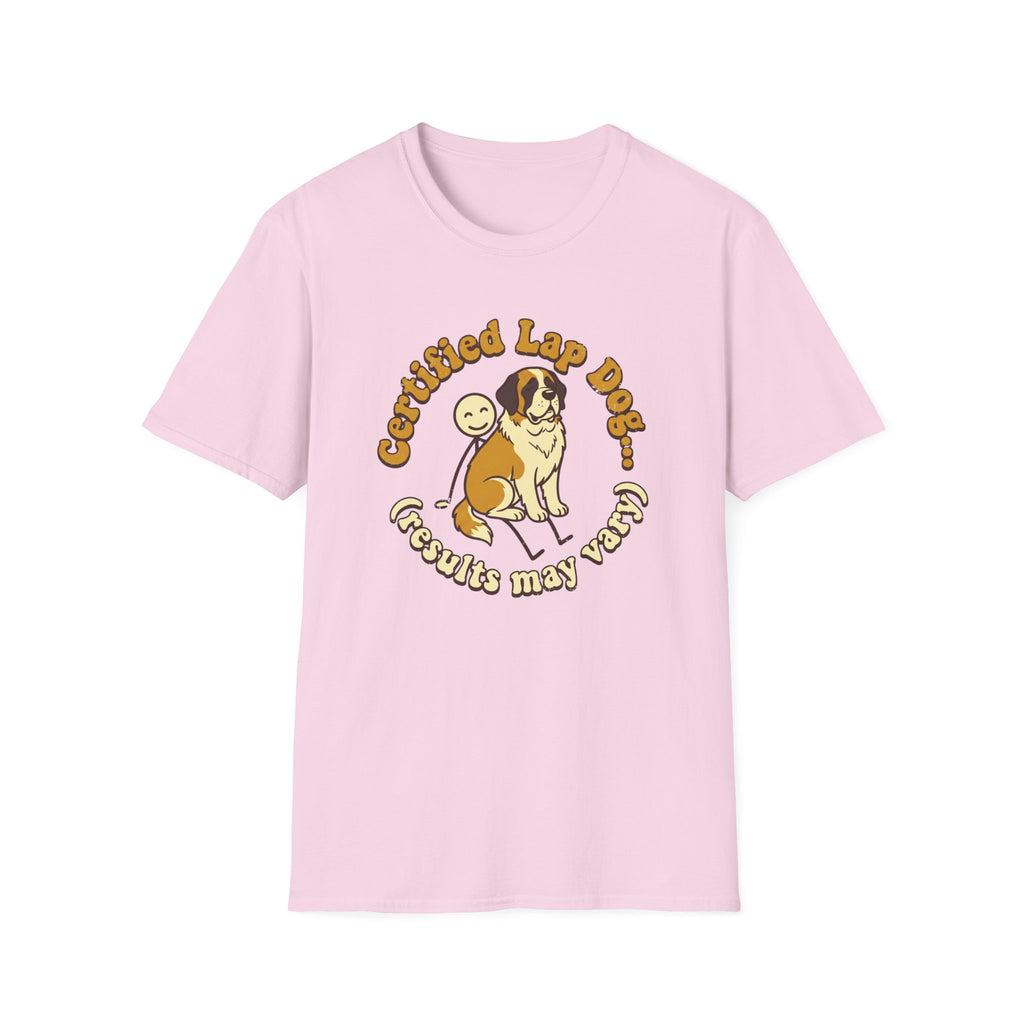 St. Bernard on a Stick Man T-Shirt