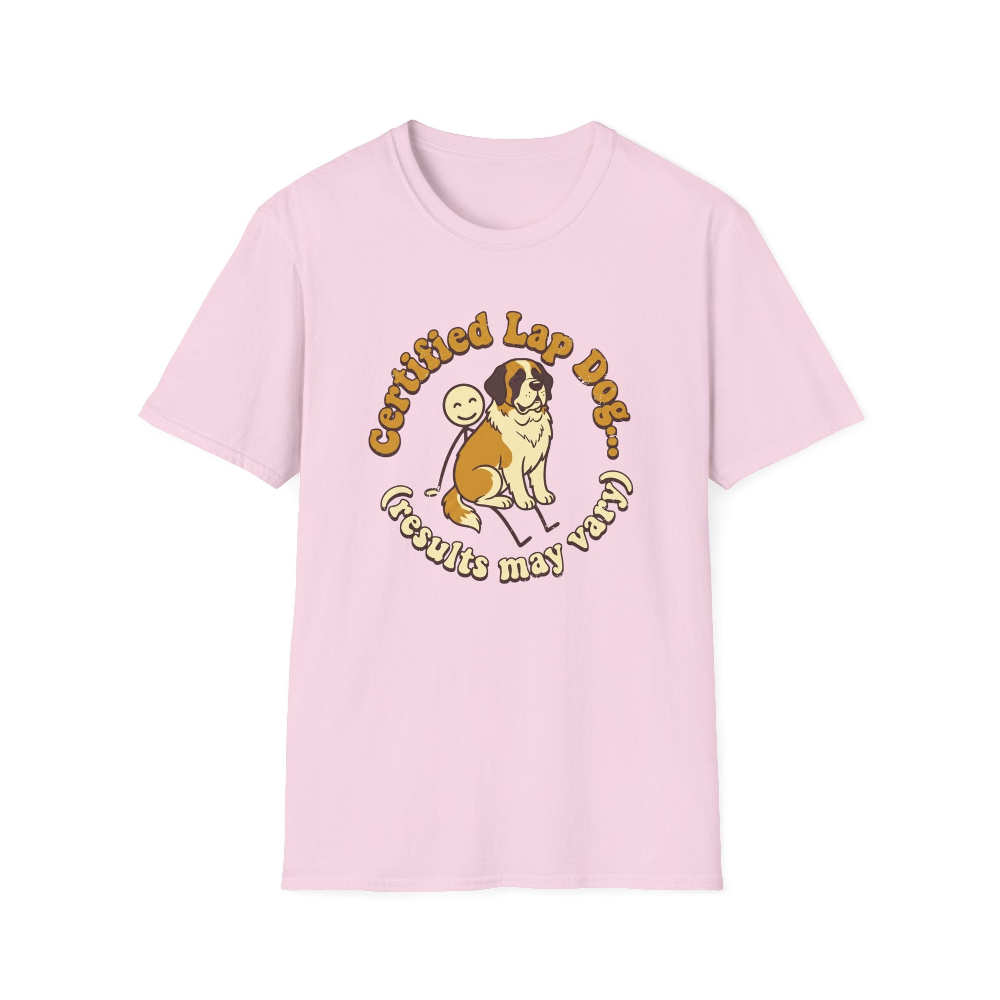 St. Bernard on a Stick Man T-Shirt