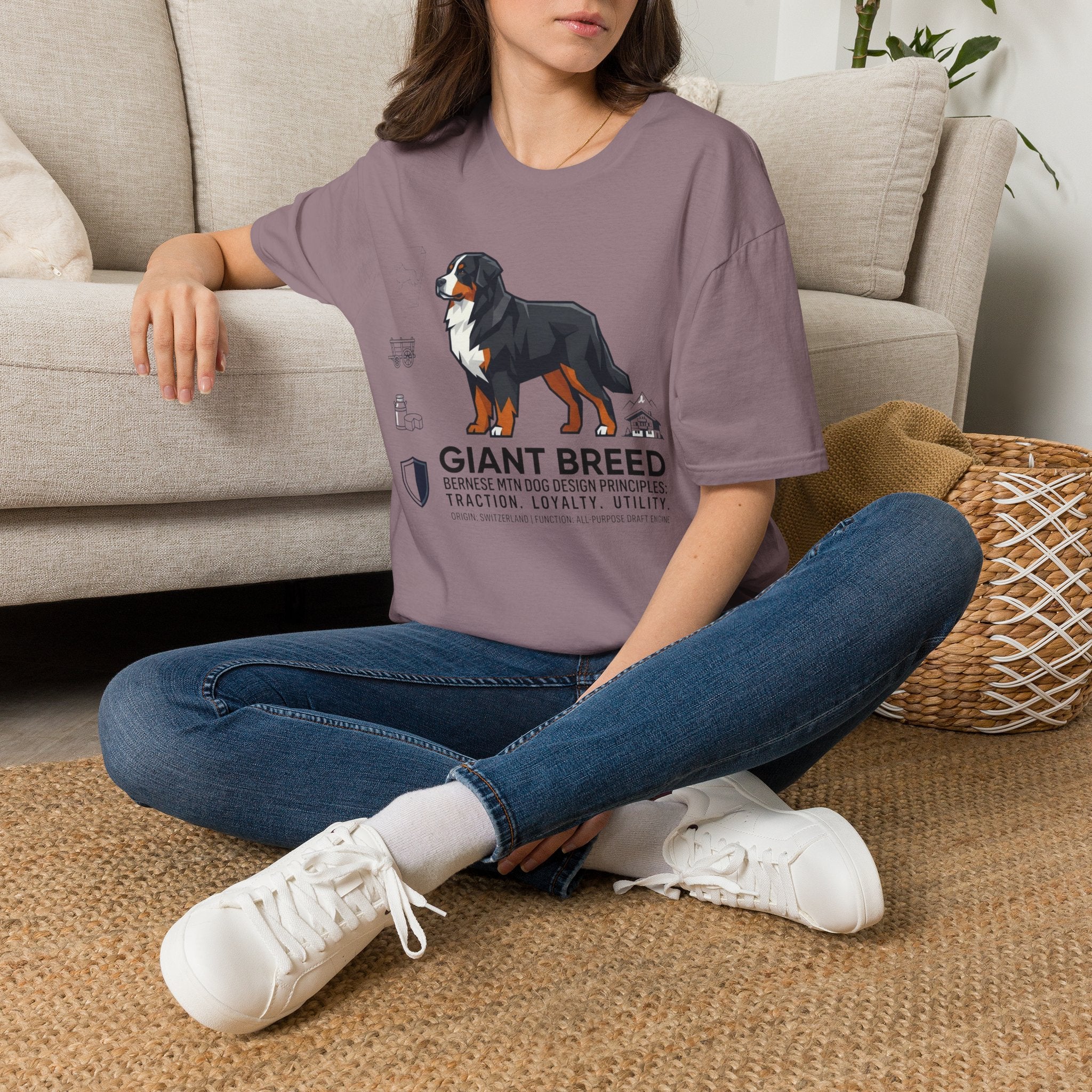 Bernese Mtn Dog Icons T-Shirt