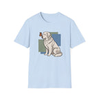 Butterfly on Great Pyrenees Nose T-Shirt