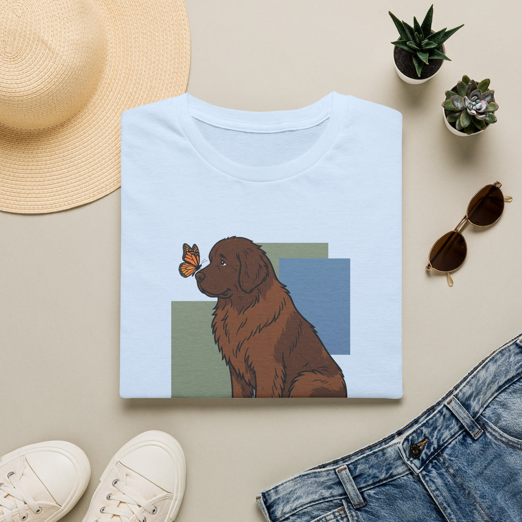 Butterfly on Newfoundland Nose T-Shirt