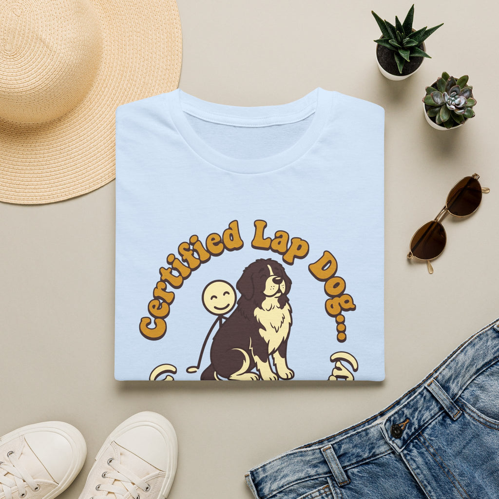 Newfie on a Stick Man T-Shirt