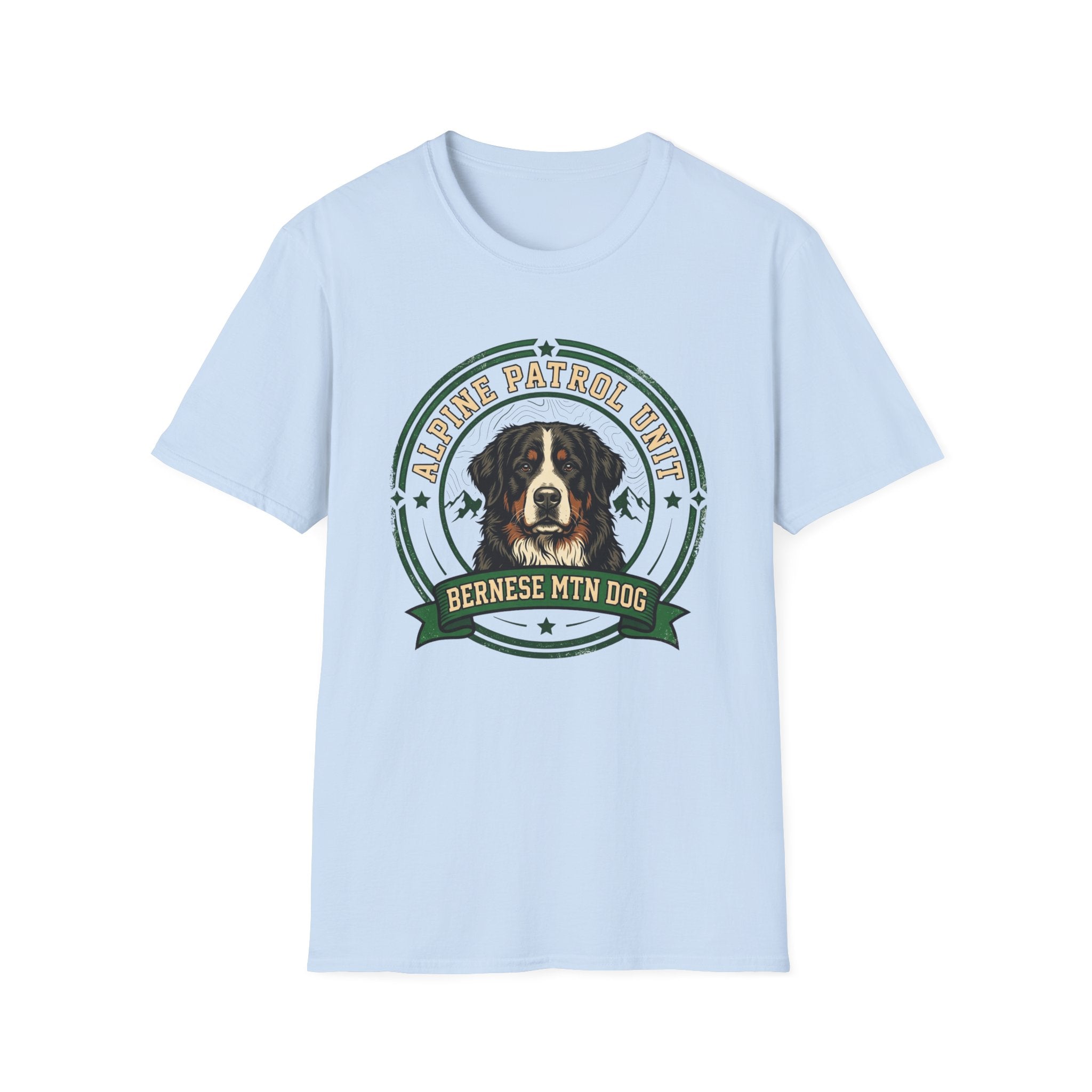 Bernese Mtn Dog Working Badge T-Shirt