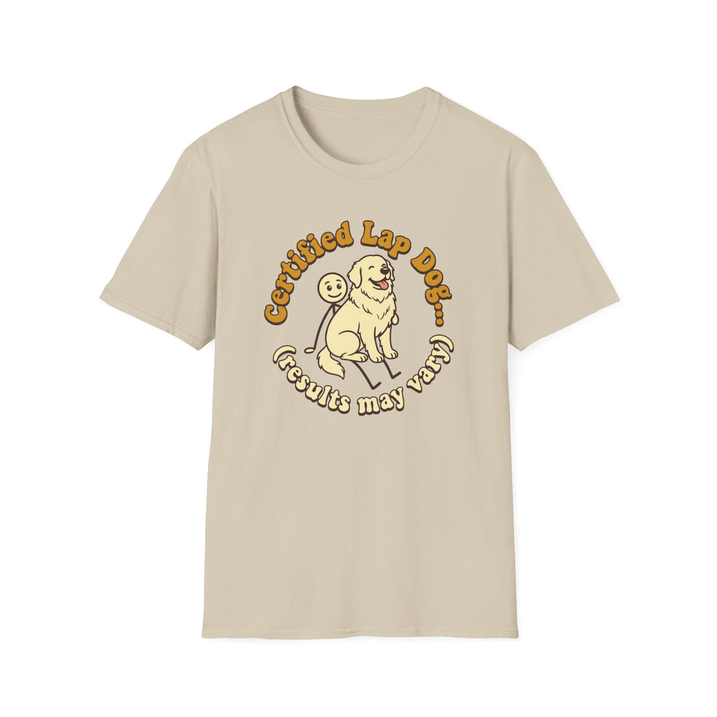 Great Pyrenees on a Stick Man T-Shirt