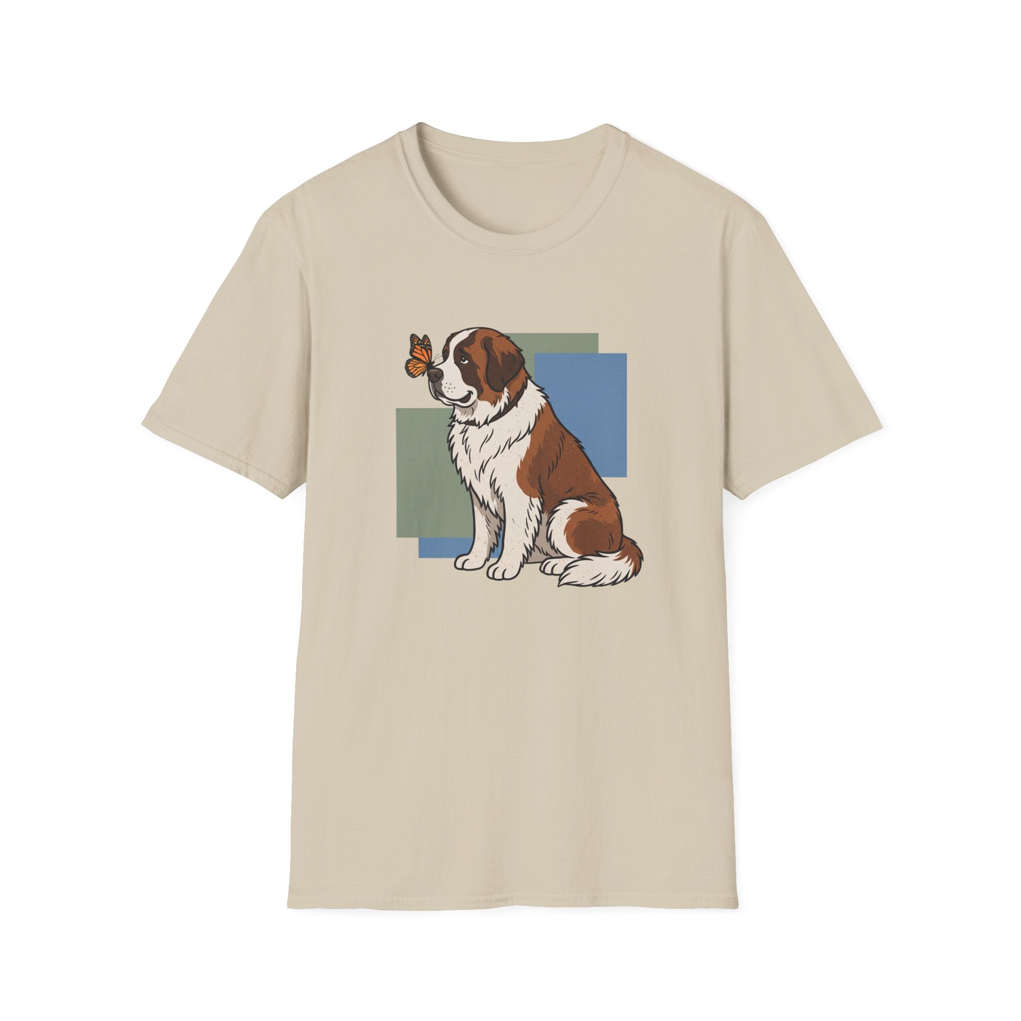 Butterfly on St. Bernard Nose T-Shirt