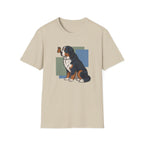Butterfly on Bernese Mtn Dog Nose T-Shirt